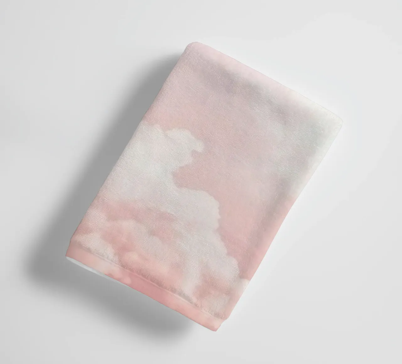 Blush Cloudscape Charm towel by Modern Muse
