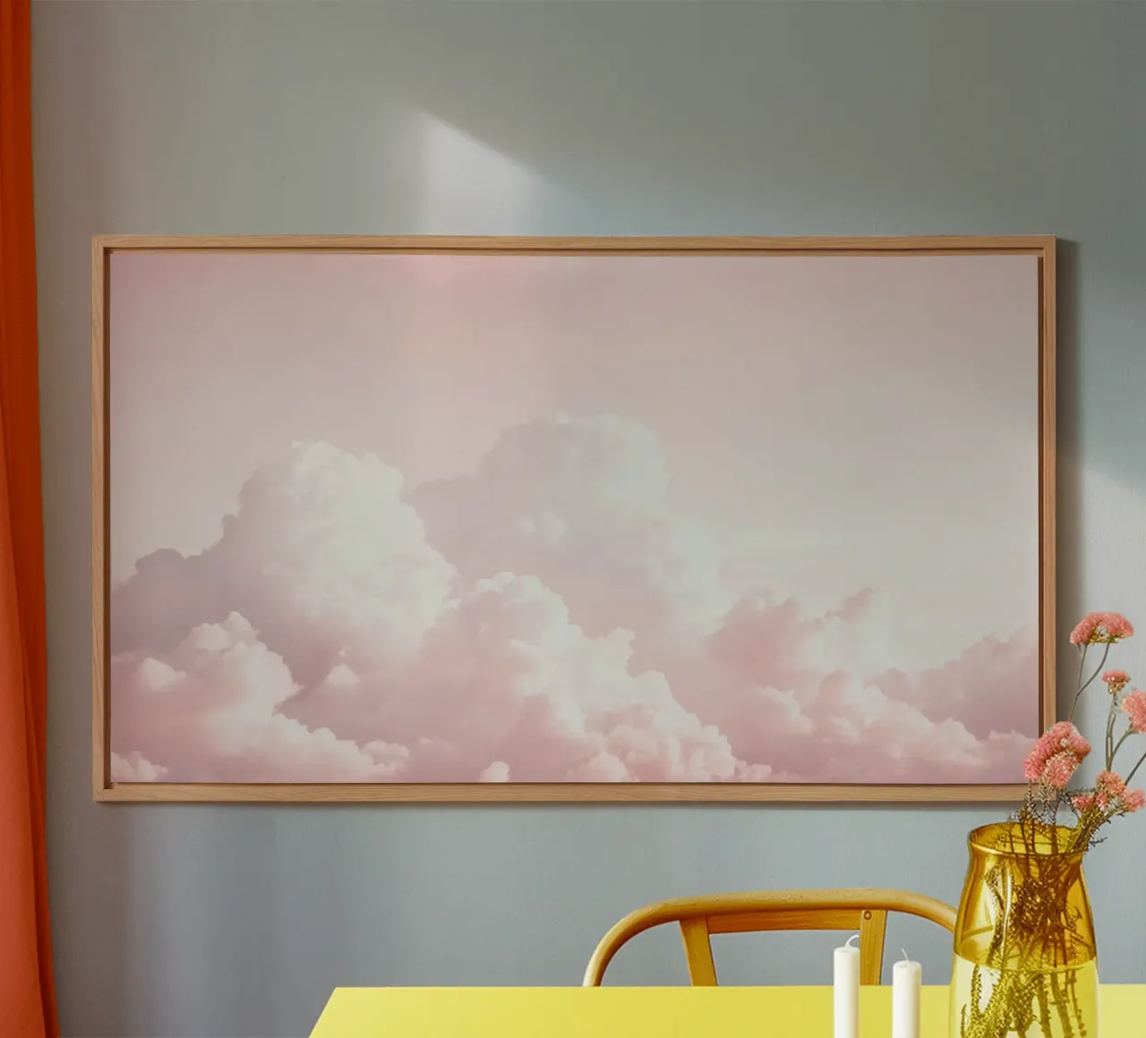 Charm Blush Cloudscape alluminio dibond da Modern Muse