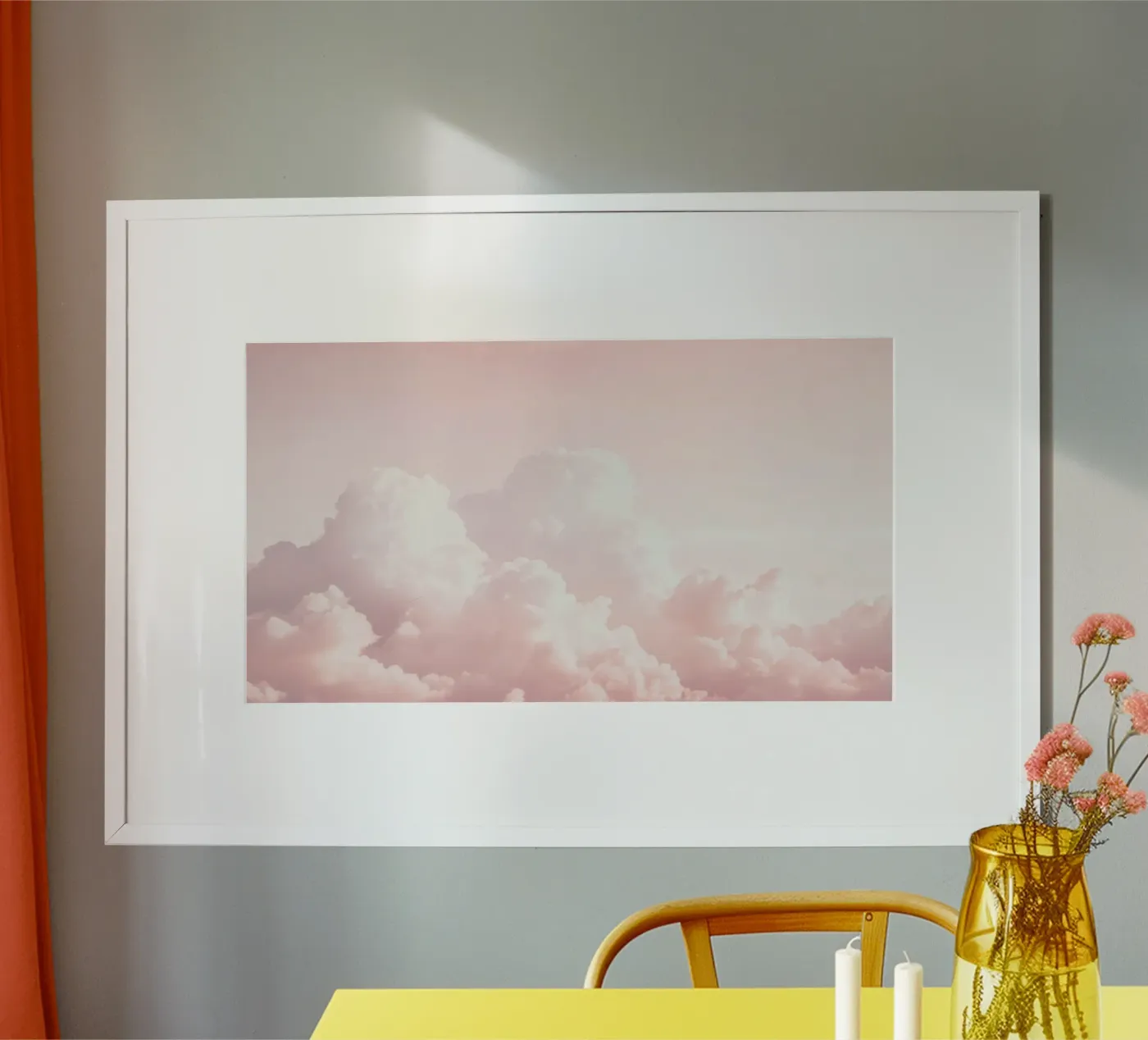 Blush Wolkenpartij Bedel poster van Modern Muse