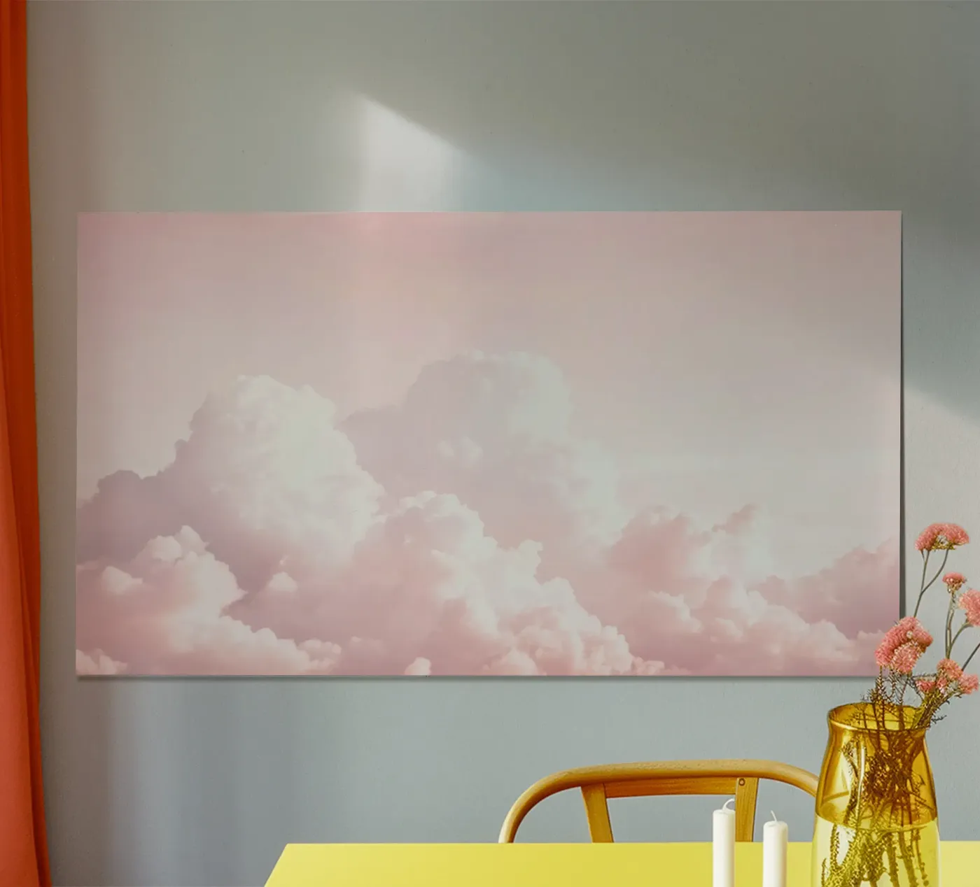 Blush Wolkenpartij Bedel poster van Modern Muse