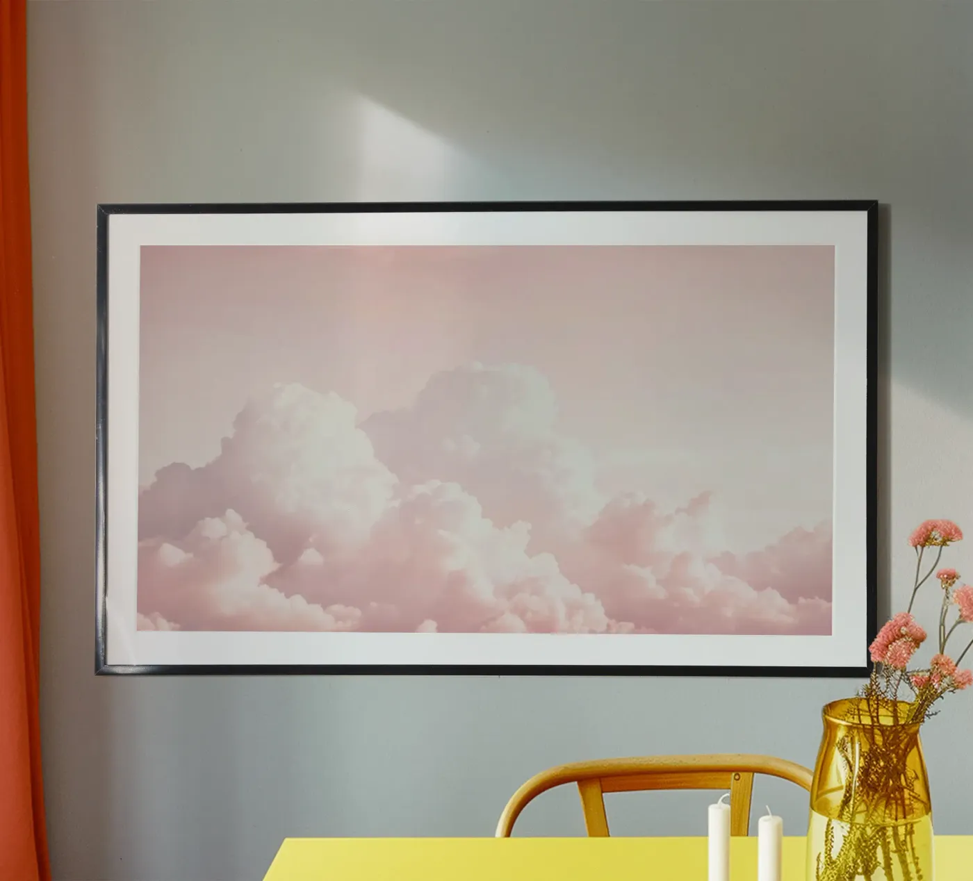 Blush Wolkenpartij Bedel poster van Modern Muse