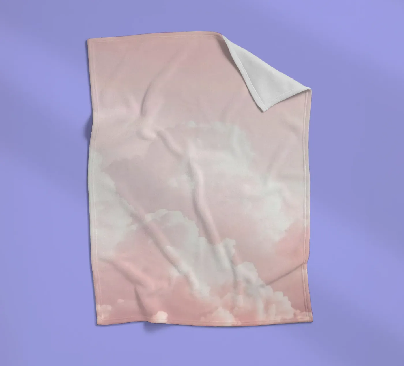 Blush Cloudscape Charm Fleecedecke von Modern Muse