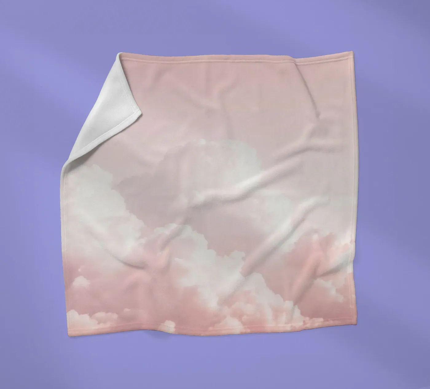 Blush Cloudscape Charm Fleecedecke von Modern Muse