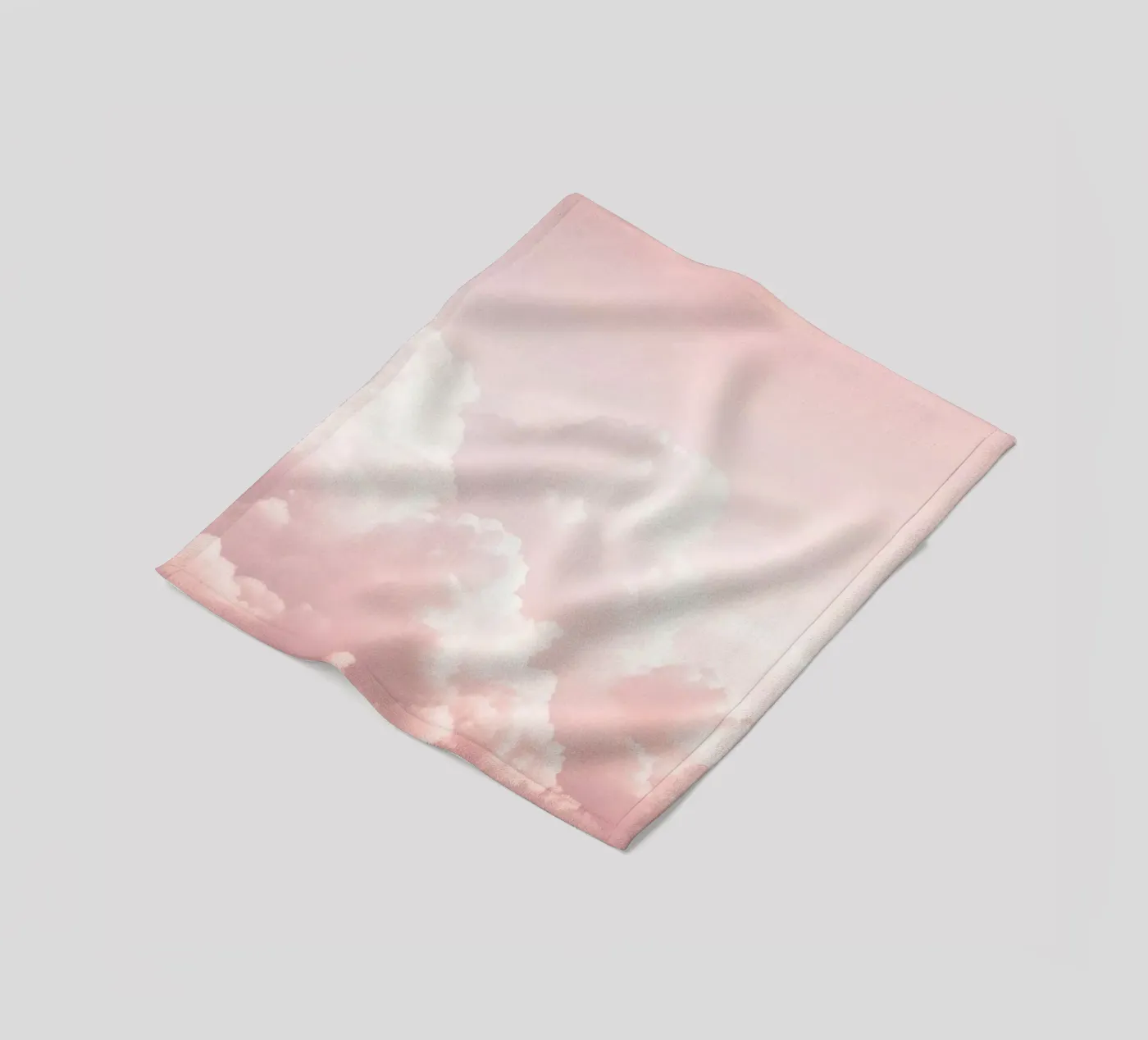 Blush Cloudscape Charme Fleecedecke von Modern Muse
