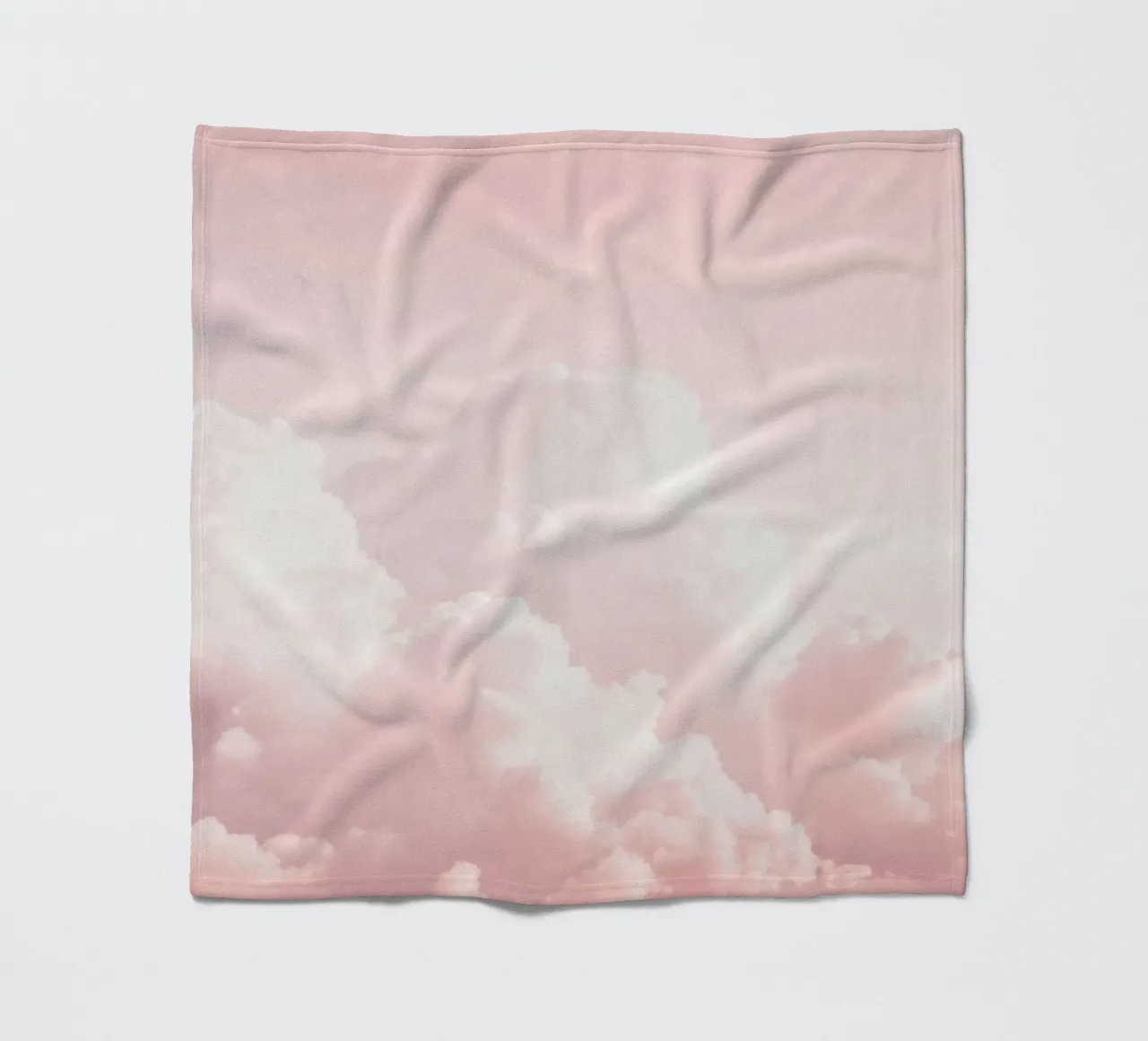 Blush Cloudscape Charm fleece blanket by Modern Muse