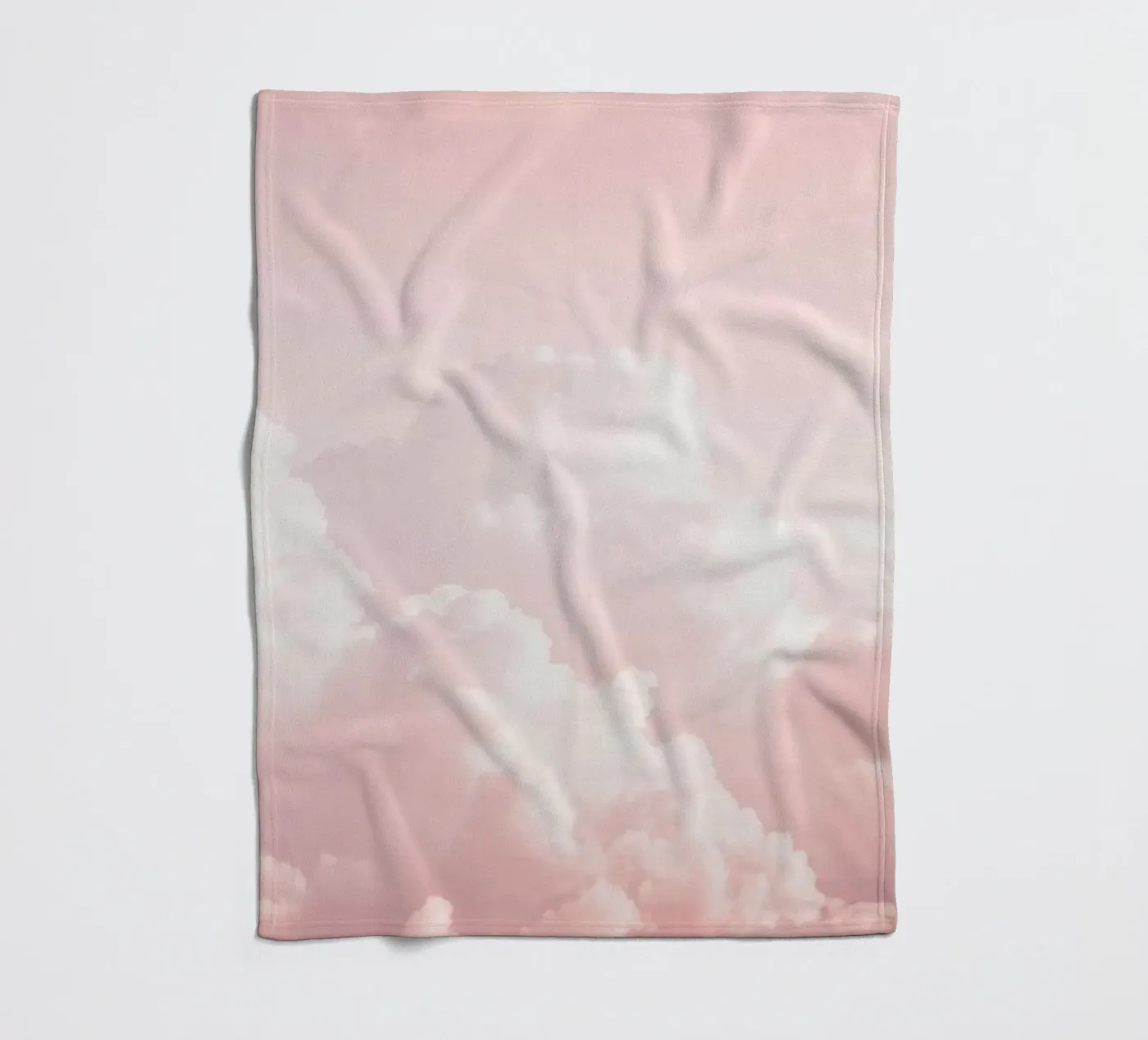 Blush Cloudscape Charme Fleecedecke von Modern Muse