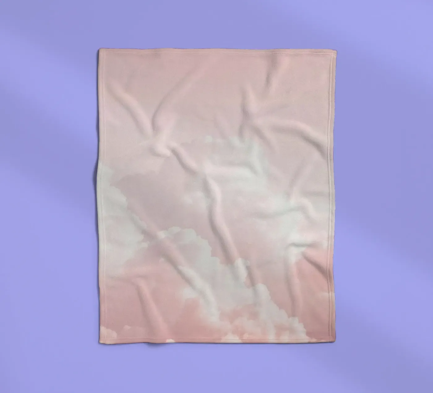 Blush Cloudscape Charm Fleecedecke von Modern Muse