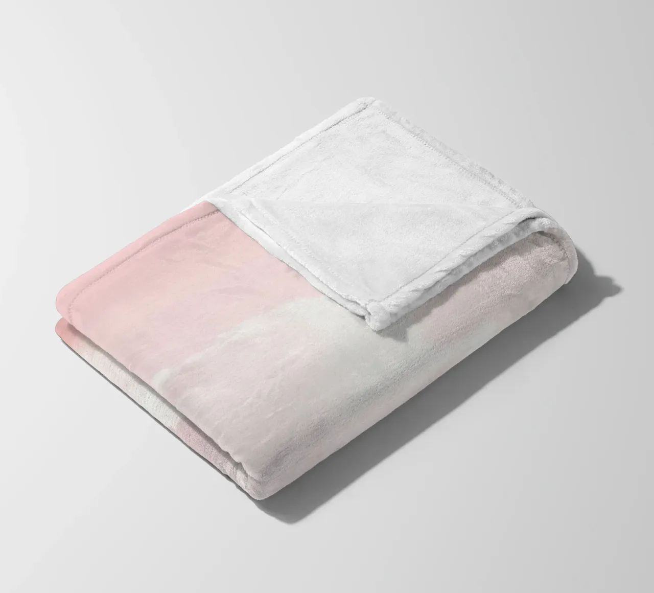 Blush Cloudscape Charm fleece blanket by Modern Muse