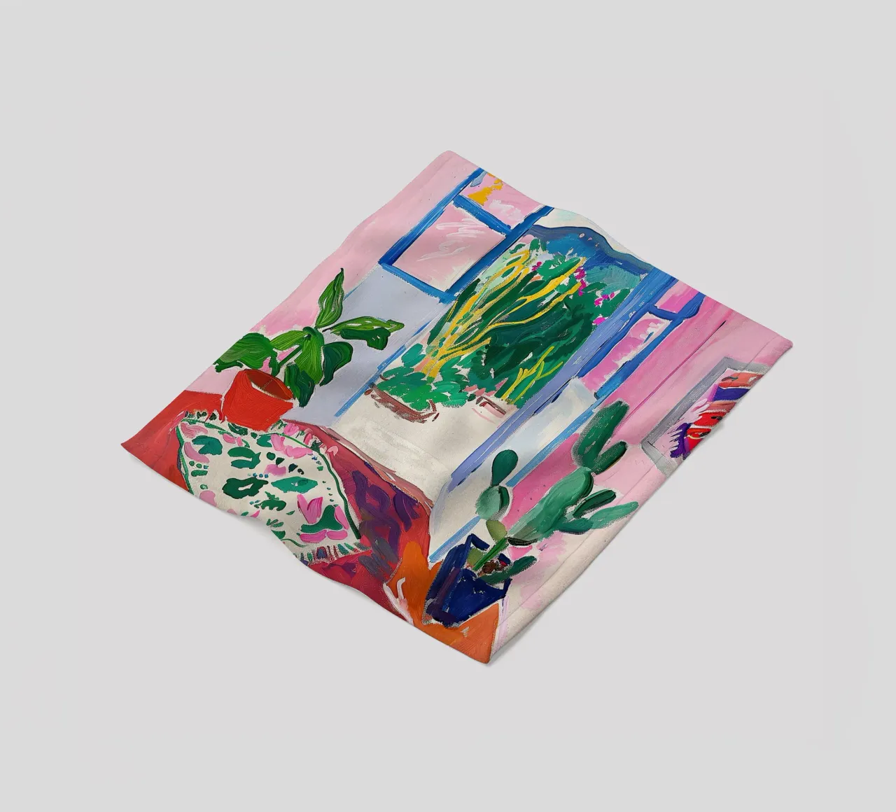 Matisse inspired Open Window fleece blanket by Euphoria Theresa
