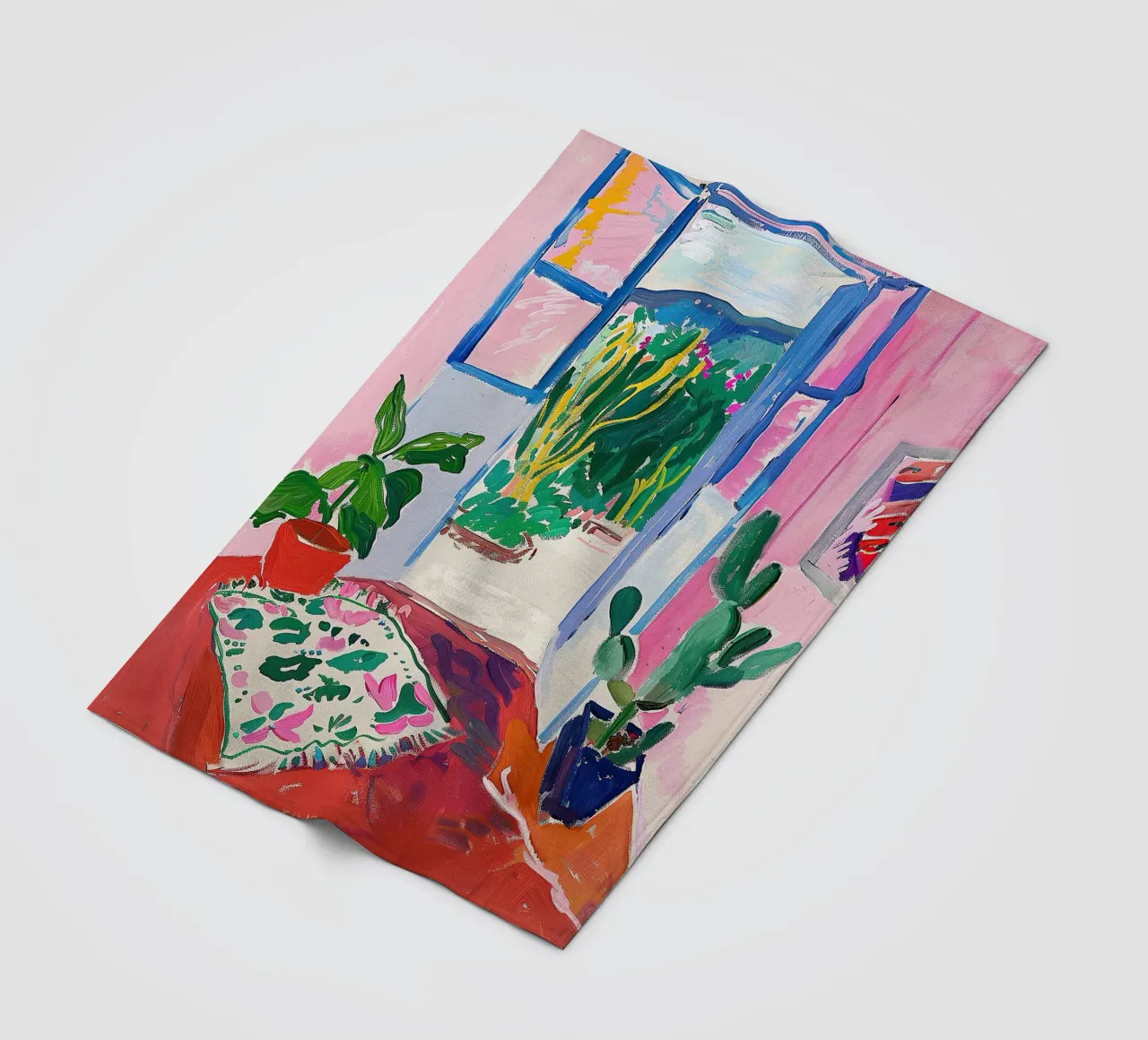 Matisse inspired Open Window fleece blanket by Euphoria Theresa