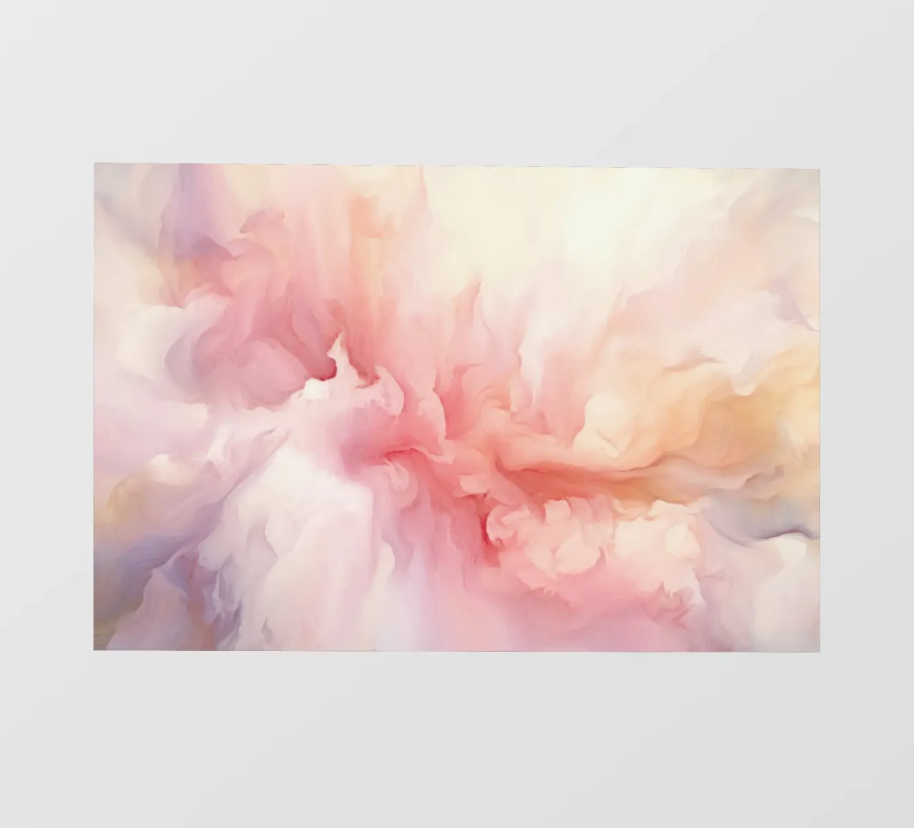 Sogni fluidi rosa tenue eterei telo in pvc da Modern Muse