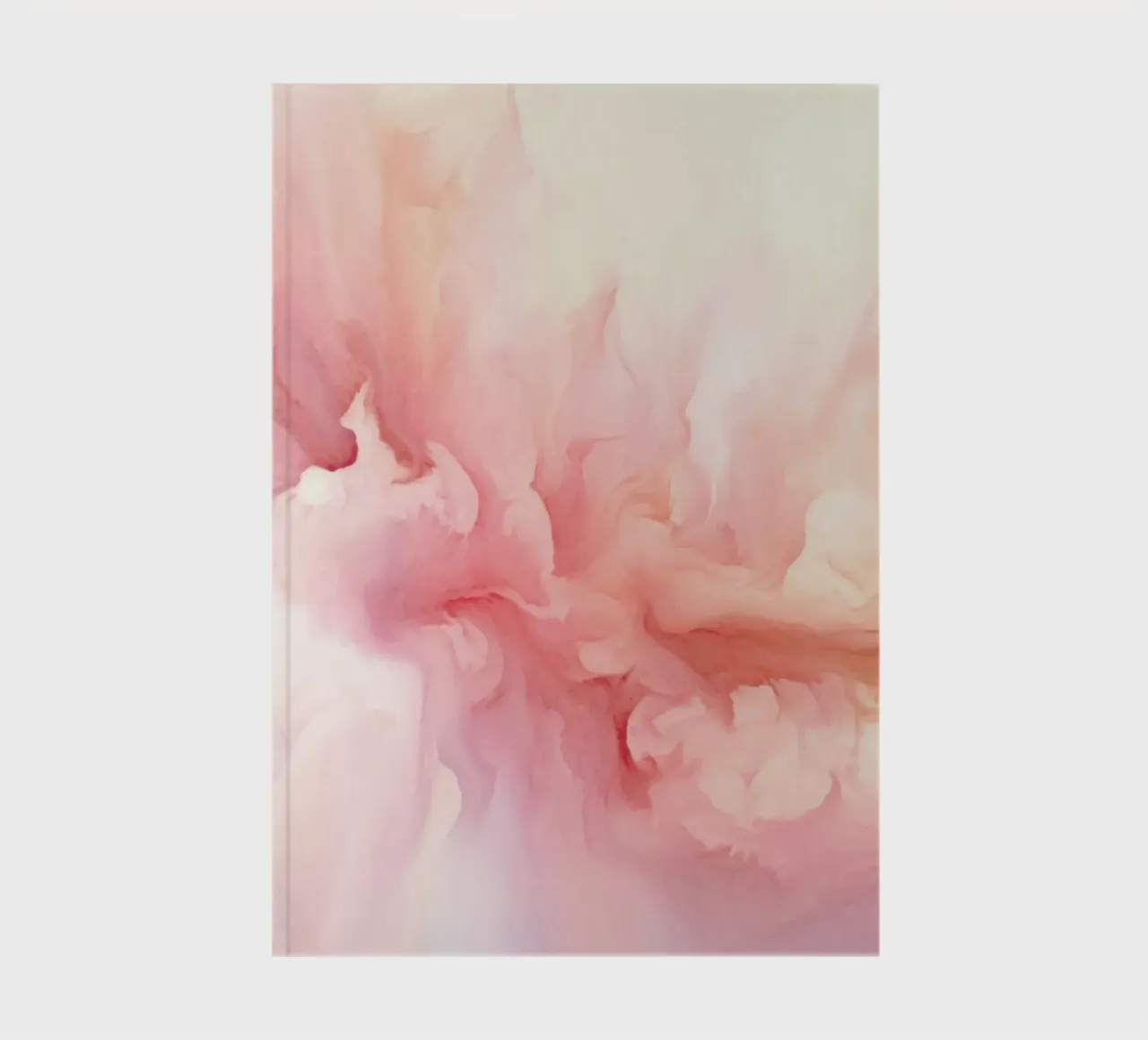 Ethereal Soft Pink Fluid Dreams notebook by Modern Muse
