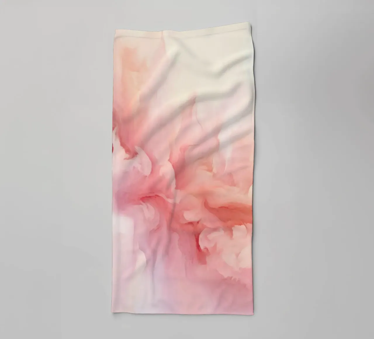 Ethereal Soft Pink Fluid Dreams towel by Modern Muse