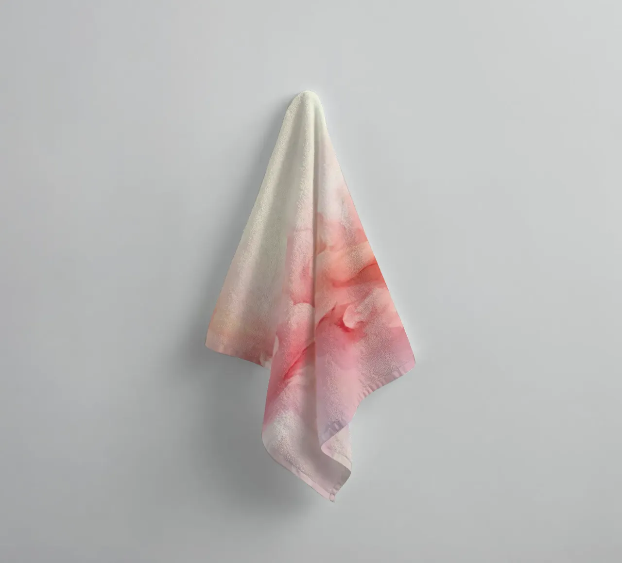 Ethereal Soft Pink Fluid Dreams towel by Modern Muse