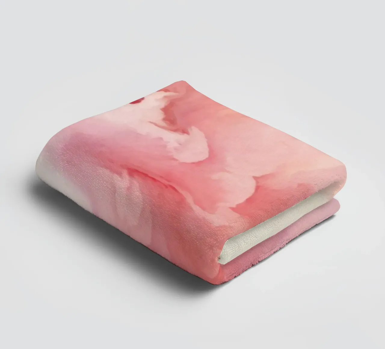 Ethereal Soft Pink Fluid Dreams towel by Modern Muse