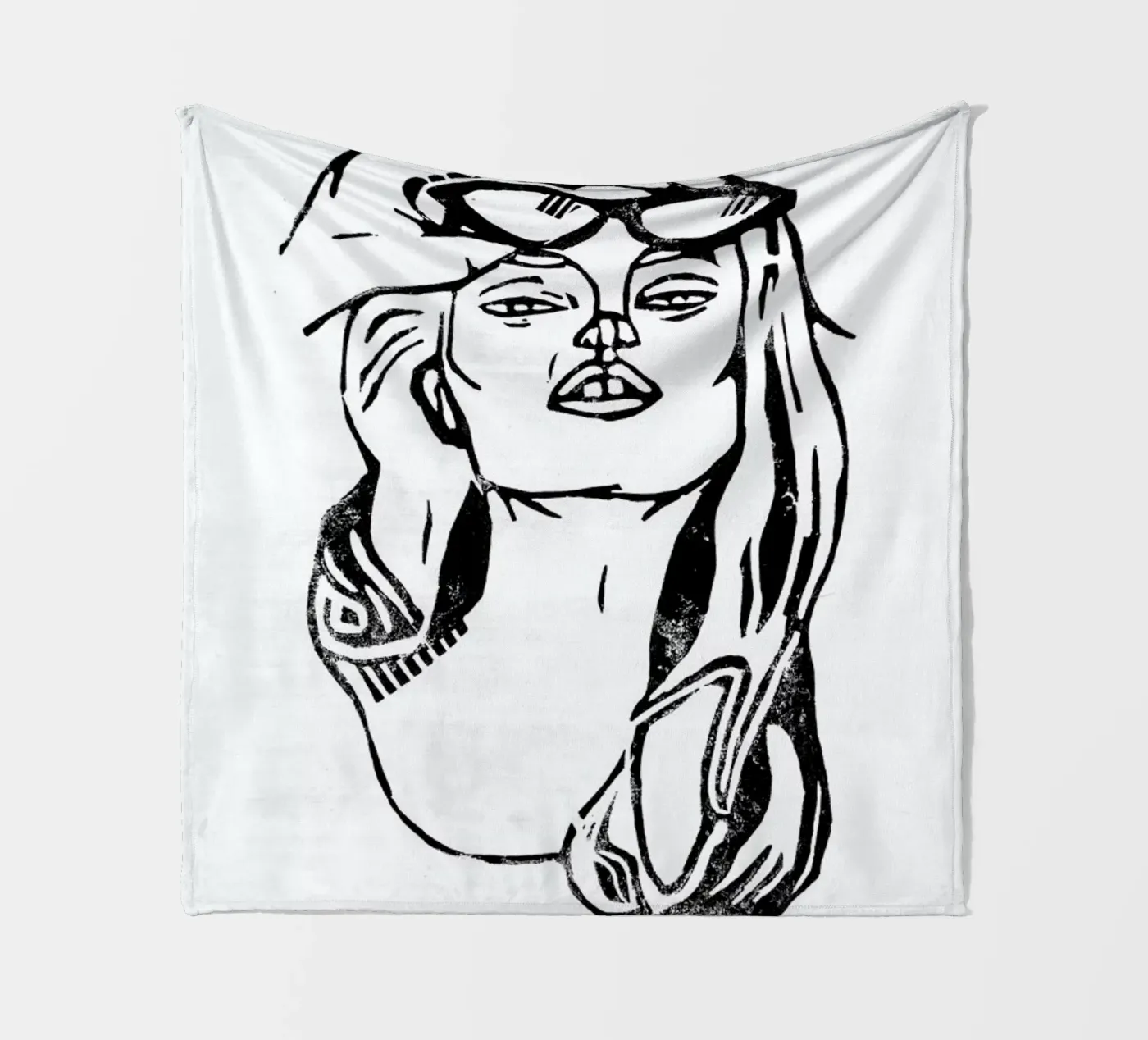 Whatever fleece blanket by GIGI ICÔNE
