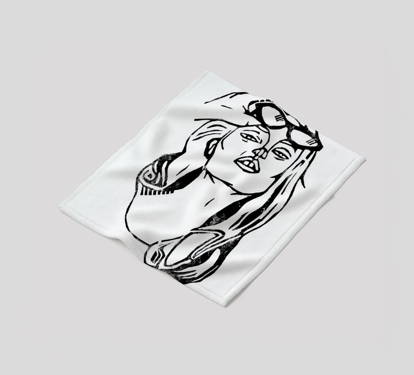 Whatever fleece blanket by GIGI ICÔNE