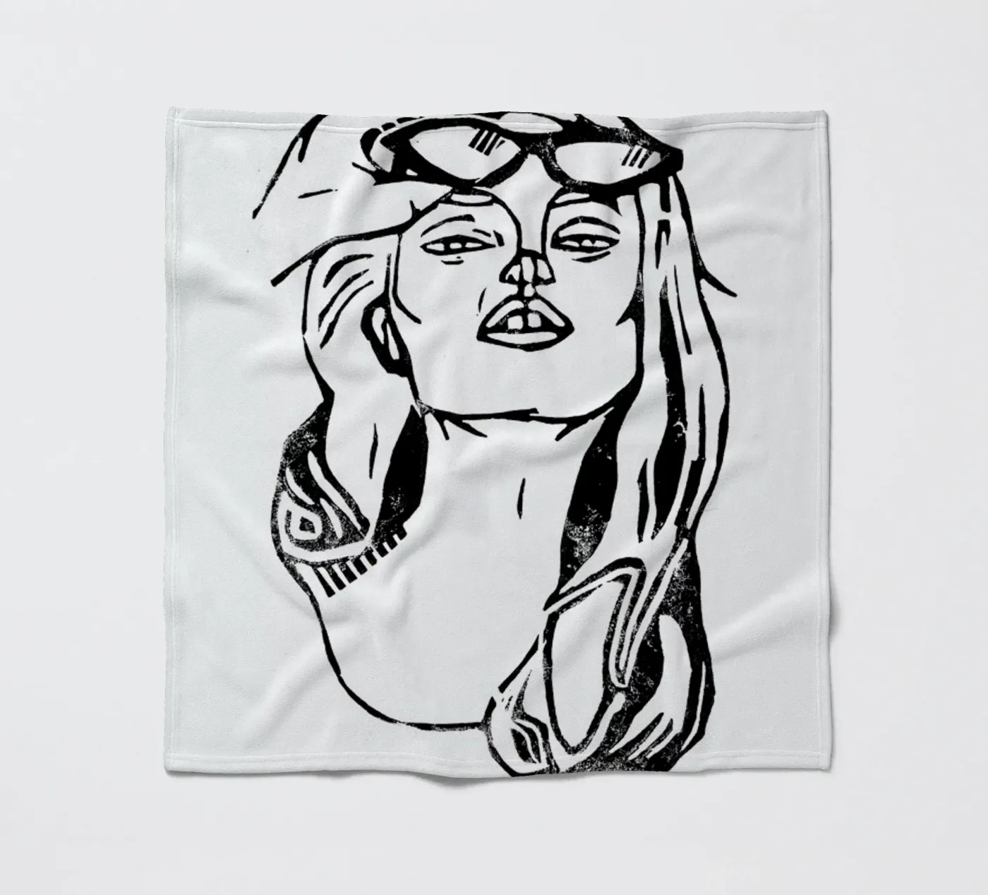 Whatever fleece blanket by GIGI ICÔNE