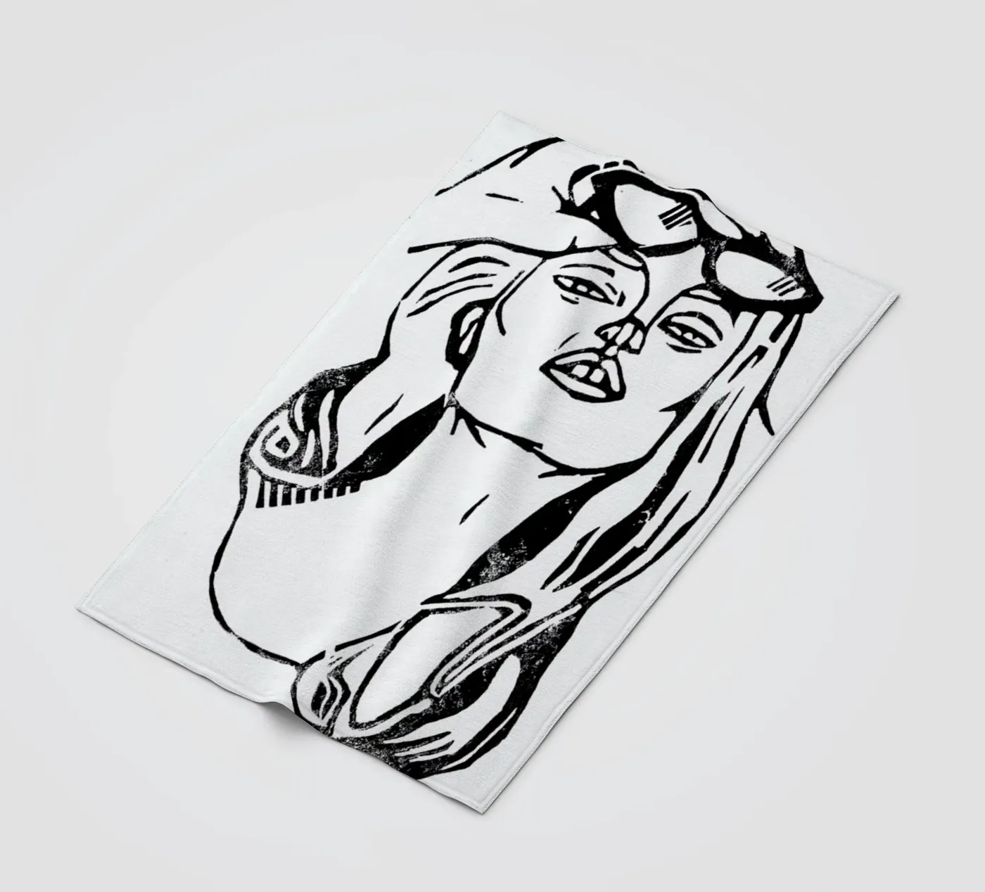 Whatever fleece blanket by GIGI ICÔNE