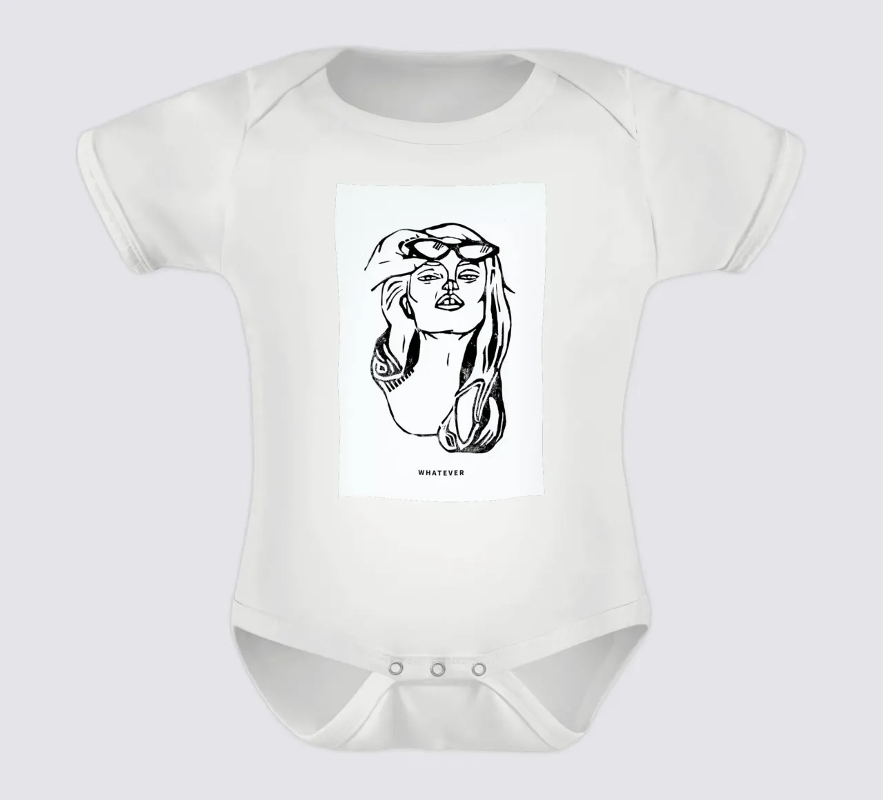 Whatever short-sleeve baby romper by GIGI ICÔNE