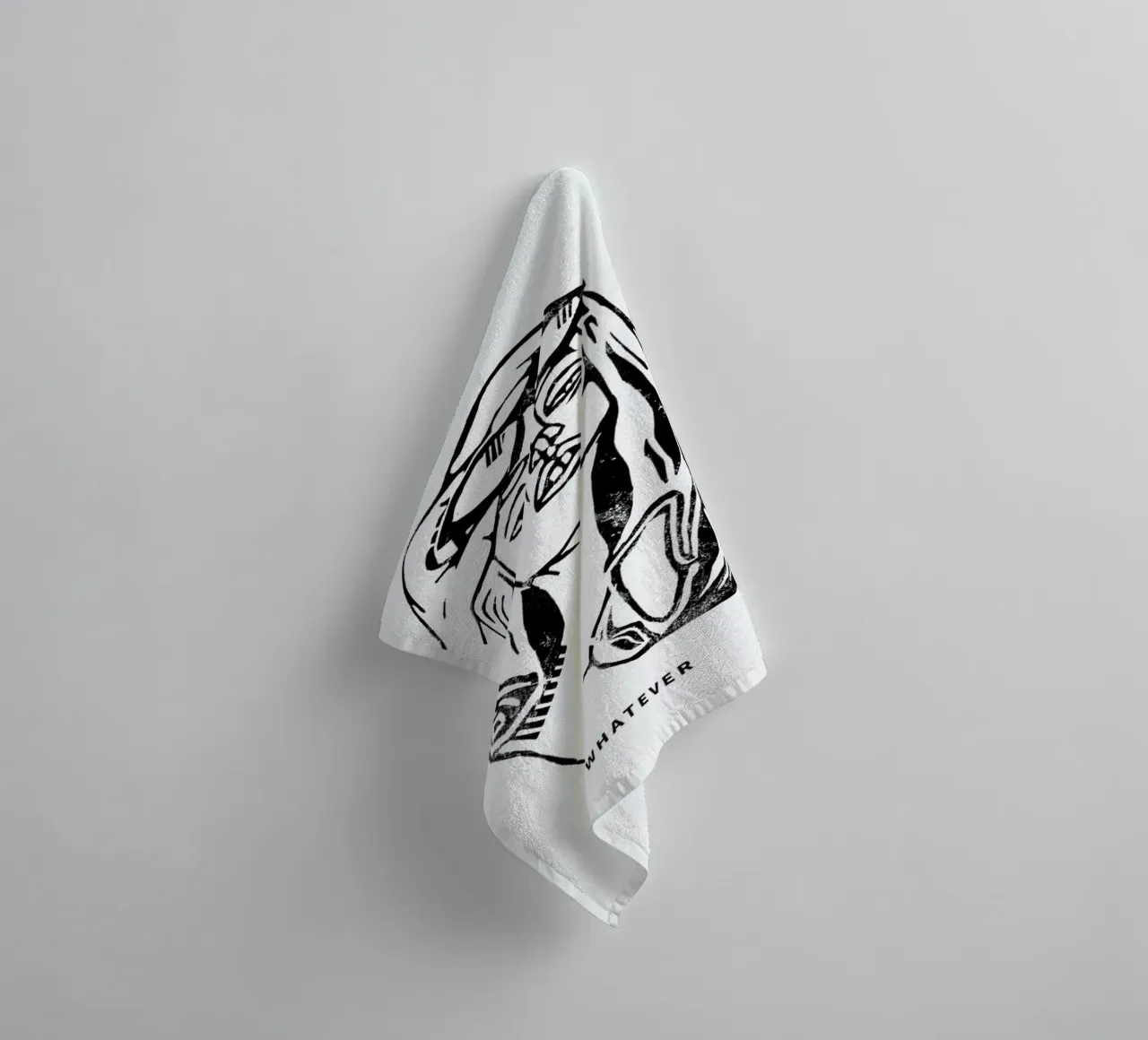 Whatever towel by GIGI ICÔNE