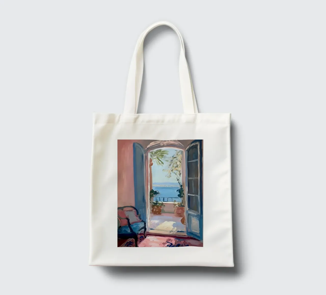 Matisse inspired Open Window tote bag by Euphoria Theresa