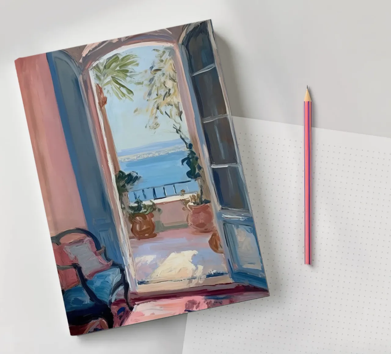 Matisse inspired Open Window notebook by Euphoria Theresa