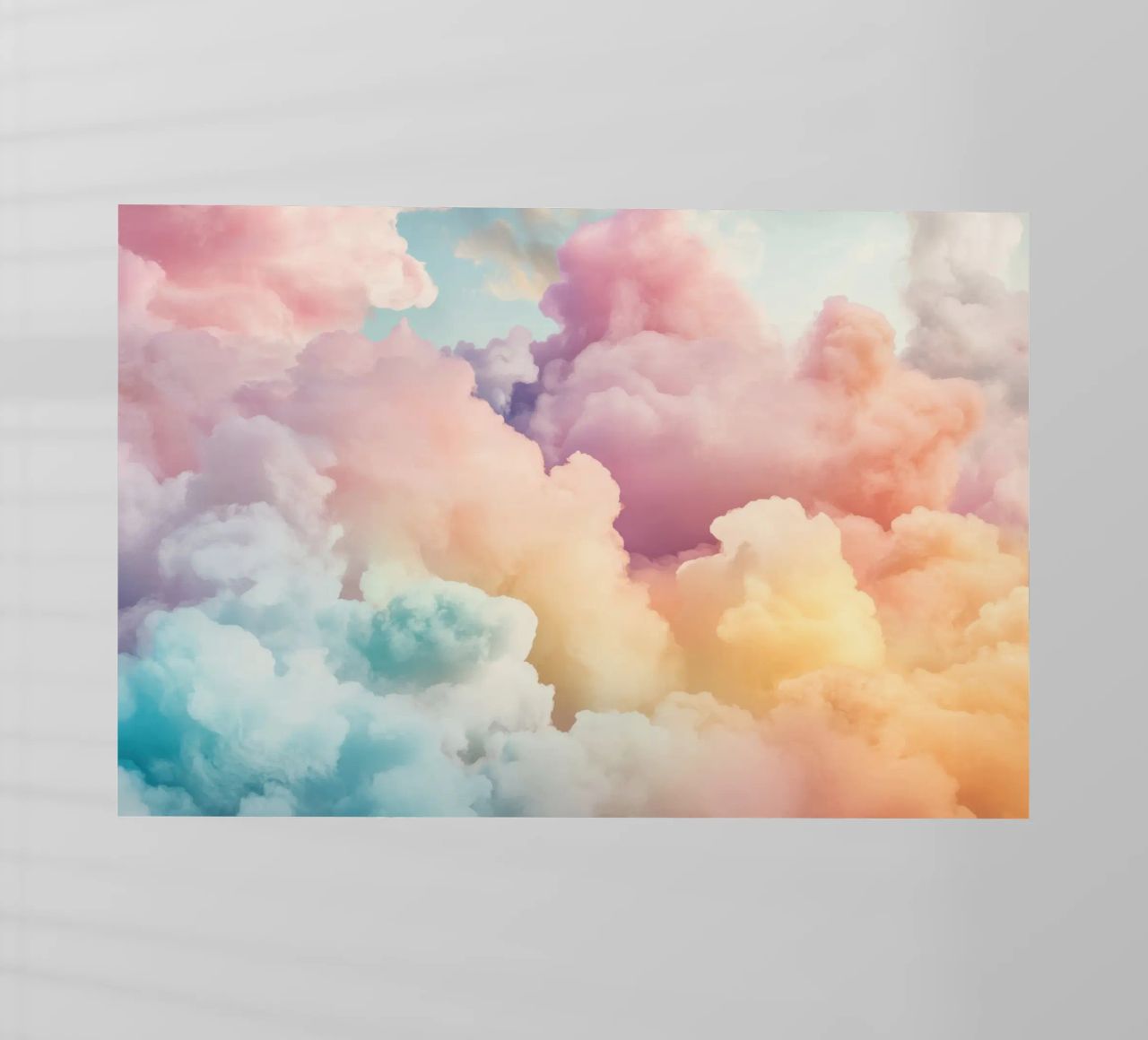 Nubes de algodón soleadas lámina retroiluminada de Modern Muse