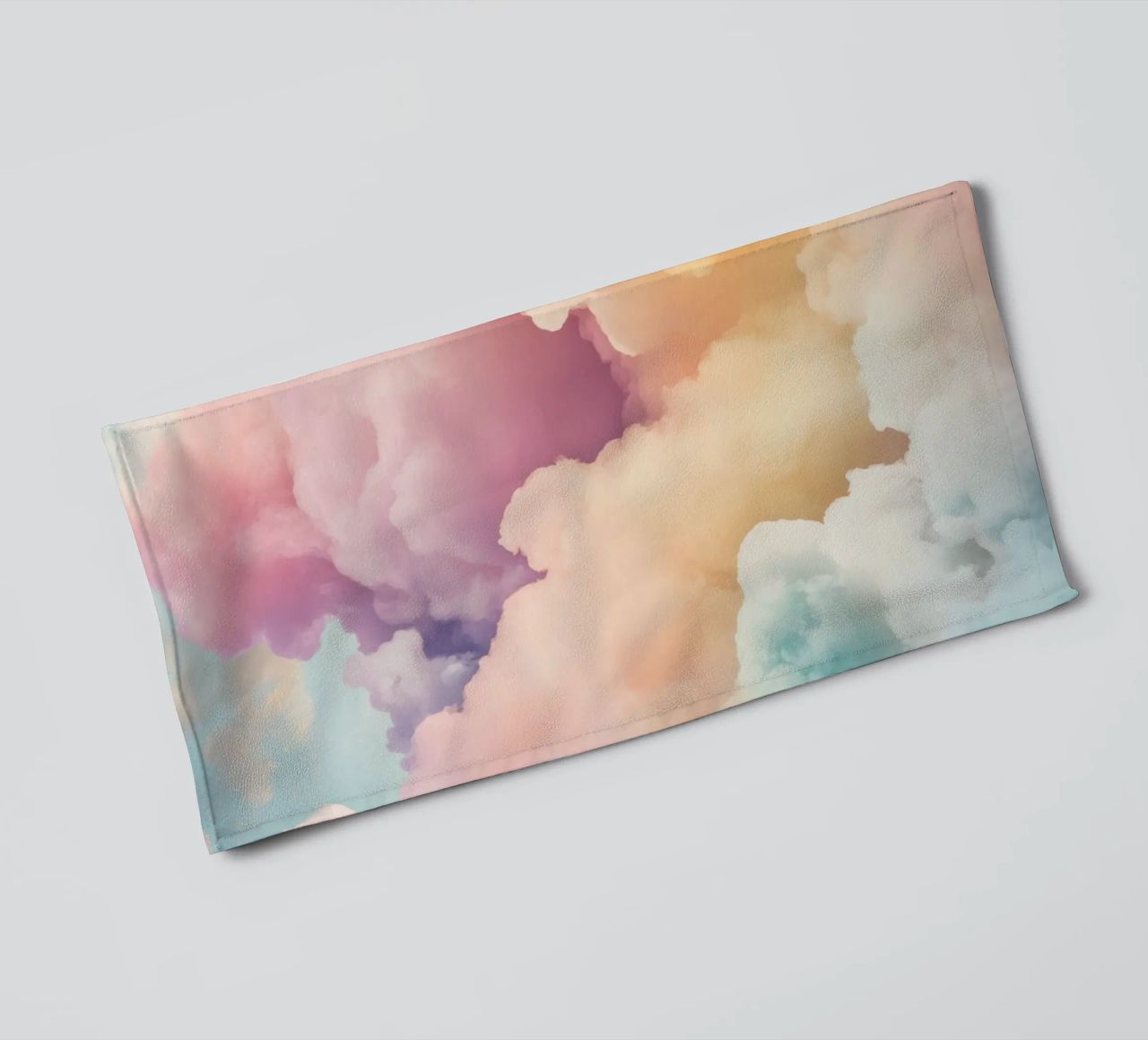 Nubes de algodón soleadas toalla de baño de Modern Muse