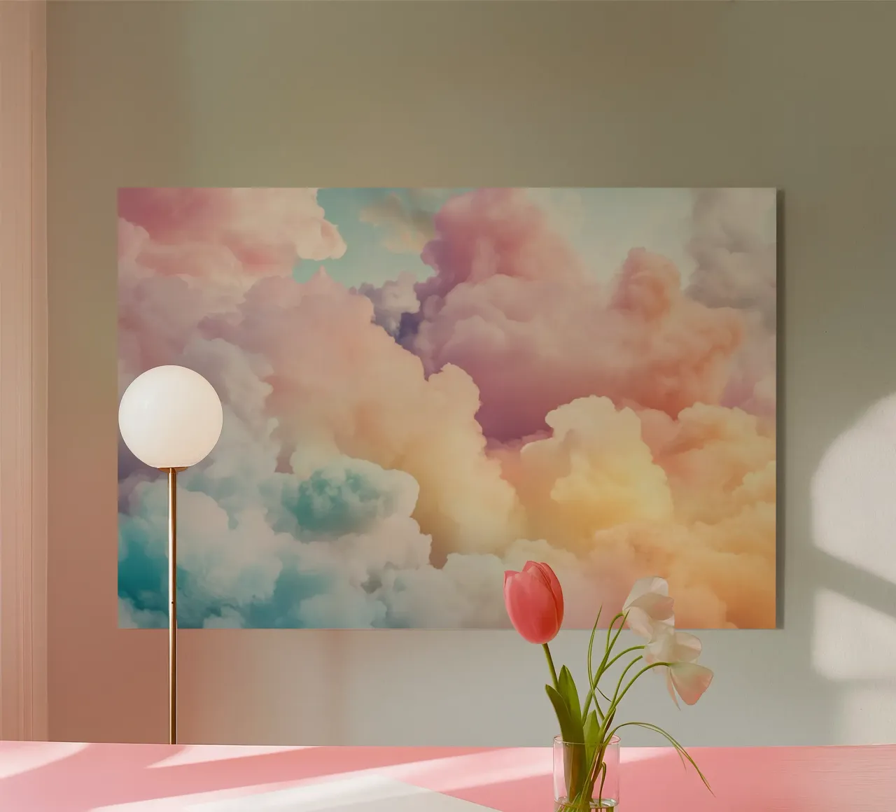 Nuvole di cotone soleggiate plexiglass da Modern Muse