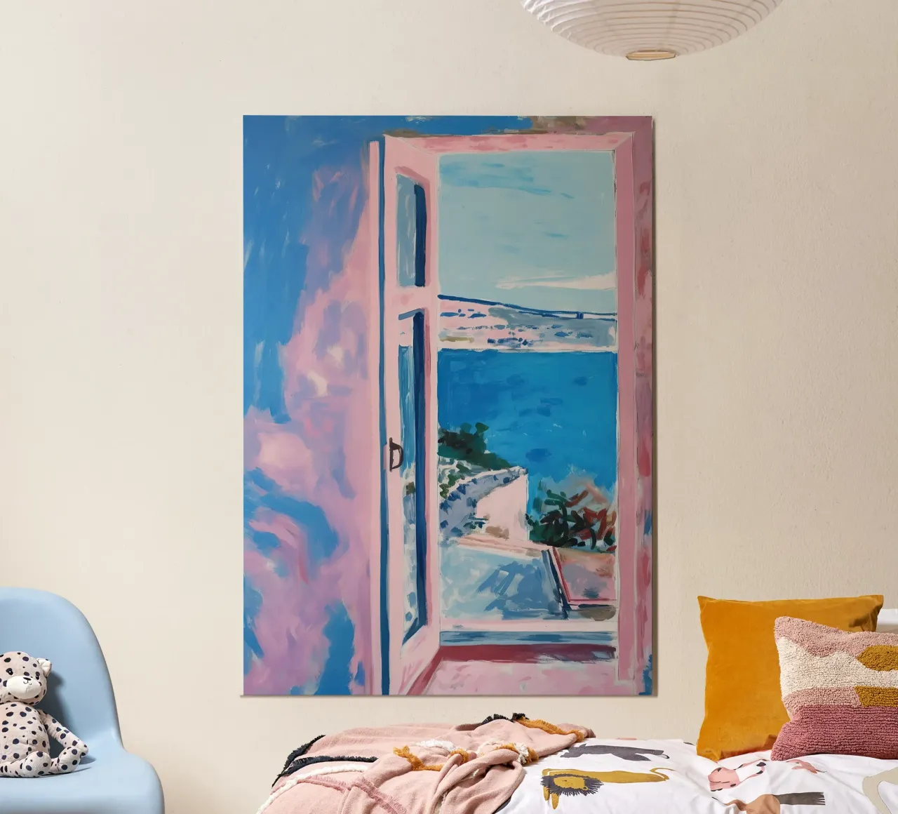 Matisse inspired Open Window alu-dibond by Euphoria Theresa