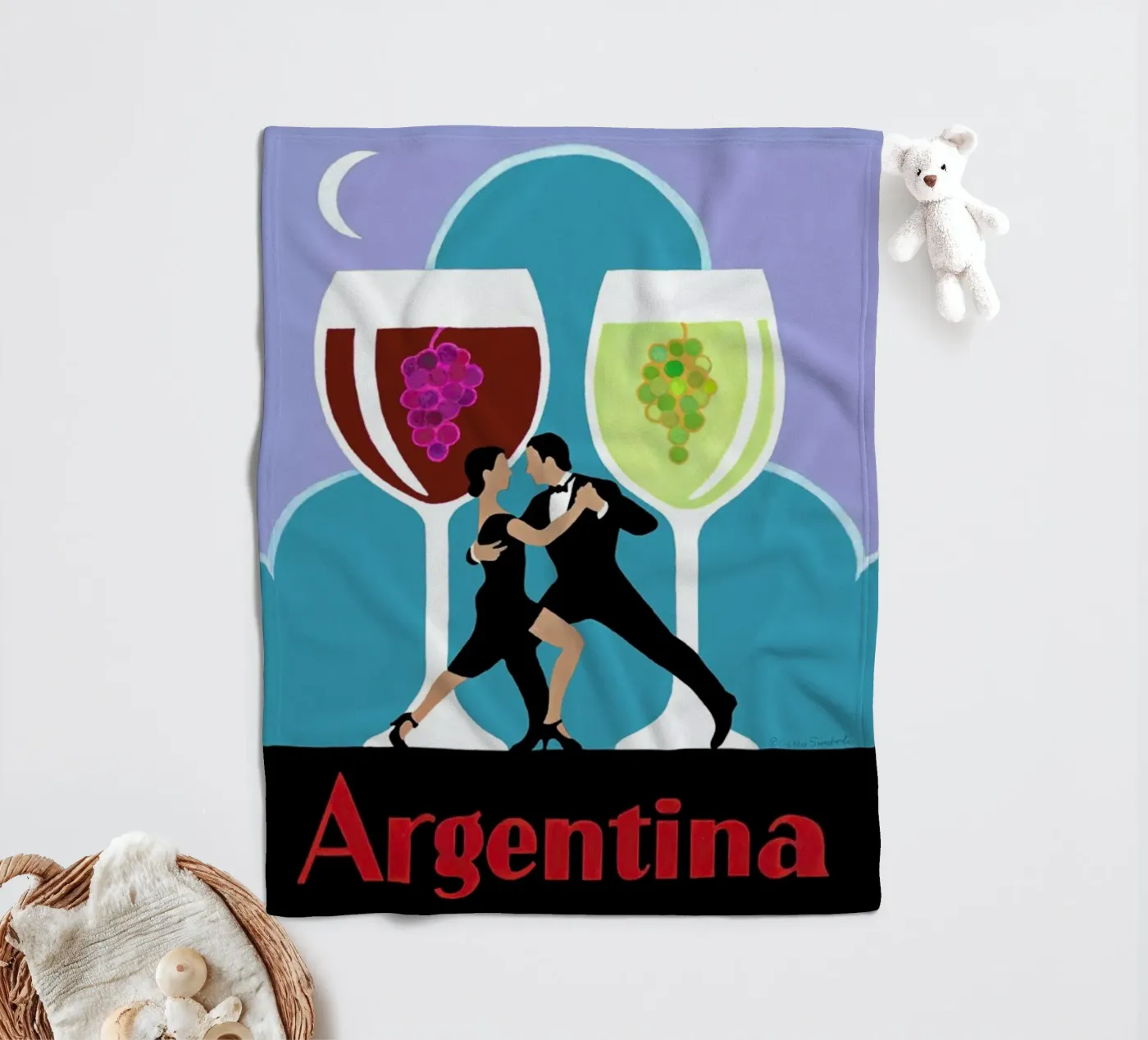 Argentina Fleecedecke von Simboli Design