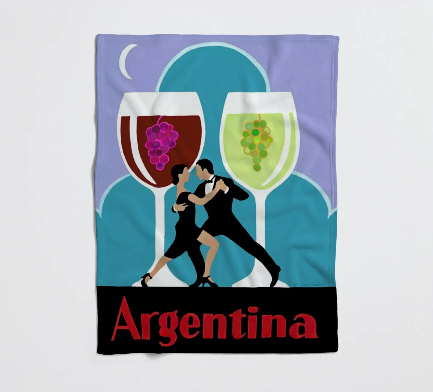 Argentina Fleecedecke von Simboli Design