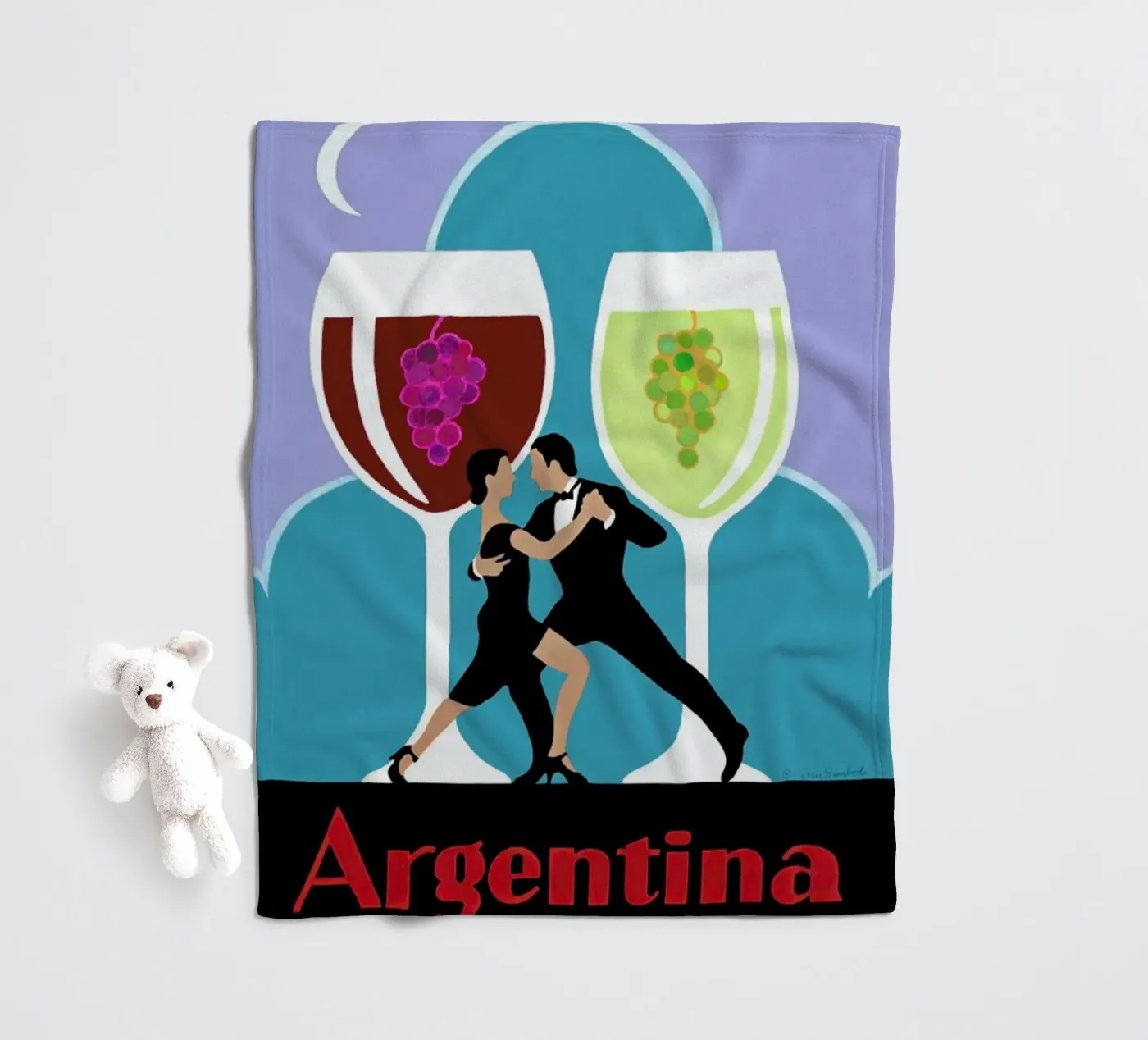 Argentina Fleecedecke von Simboli Design