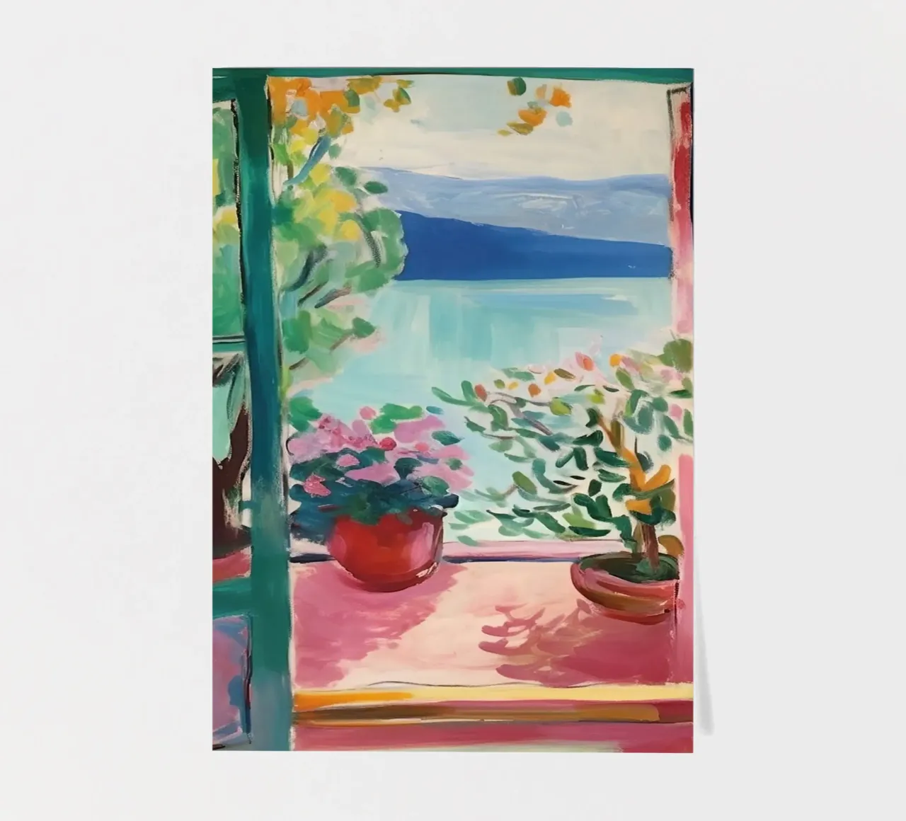 Matisse inspriert Open Window Stickerbogen von Euphoria Theresa