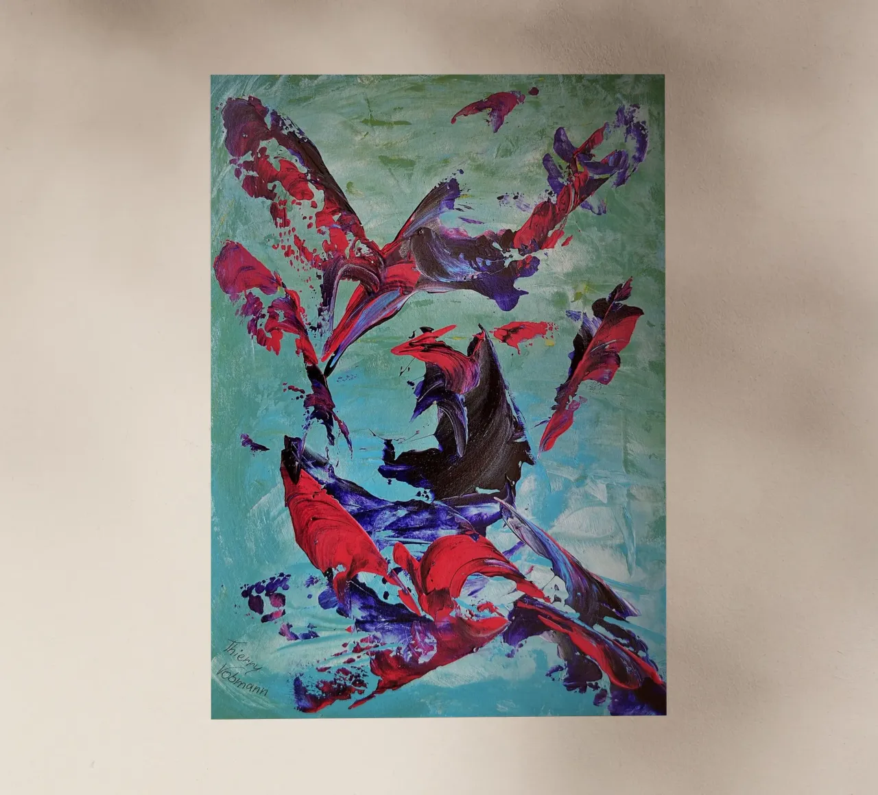 IDEAL GIFT 83 pellicola backlit da Thierry Vobmann Abstract painting