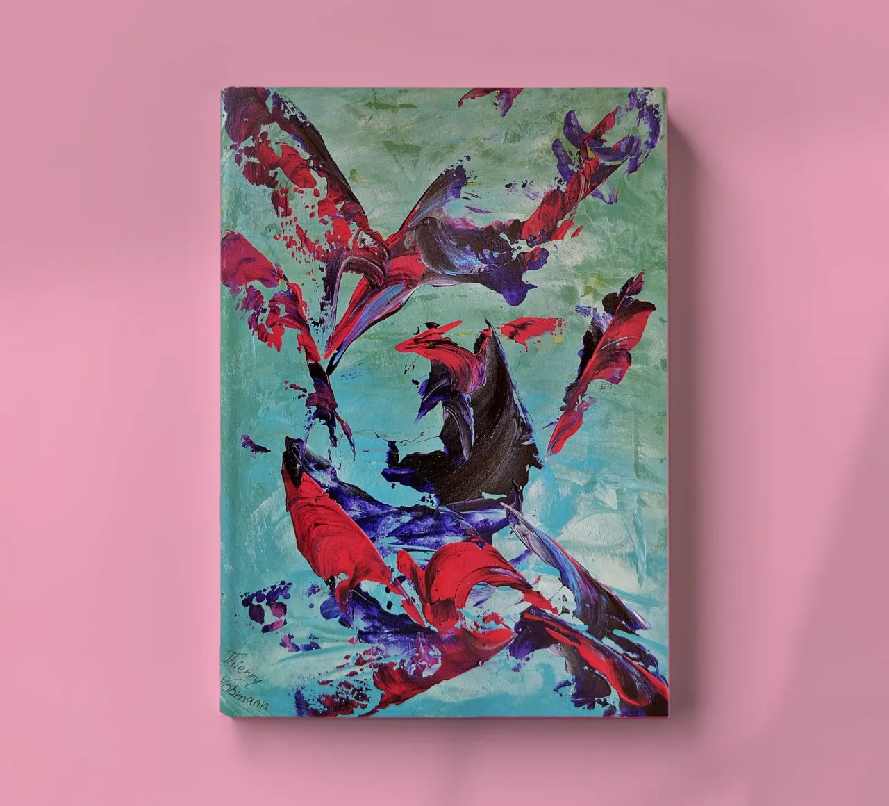 IDEAL GIFT 83 notebook by Thierry Vobmann Abstract painting