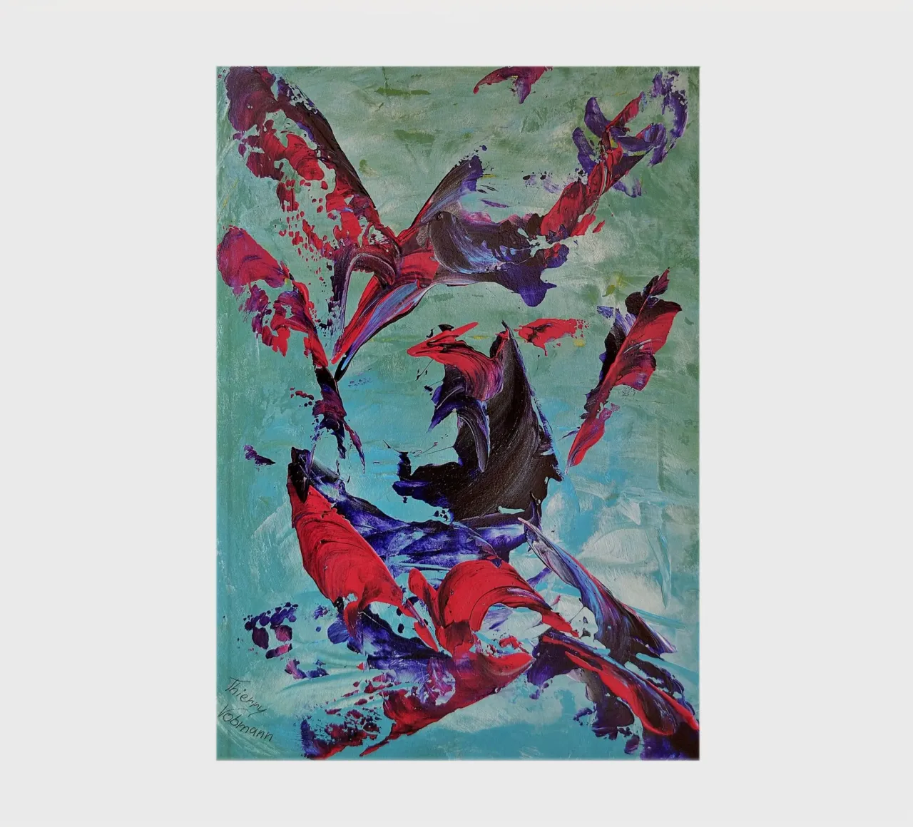 IDEAL GIFT 83 notebook by Thierry Vobmann Abstract painting
