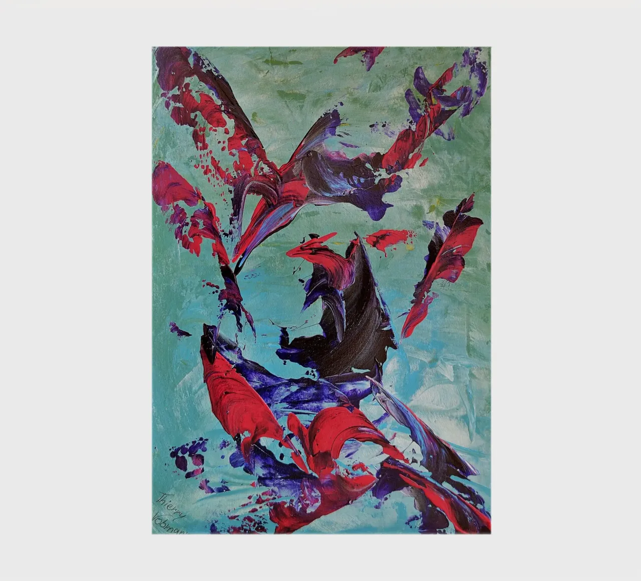 IDEAL GIFT 83 notebook by Thierry Vobmann Abstract painting