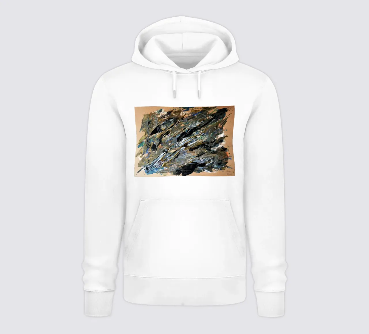 NATURAL STYLE 8 felpa con cappuccio da Thierry Vobmann Abstract painting