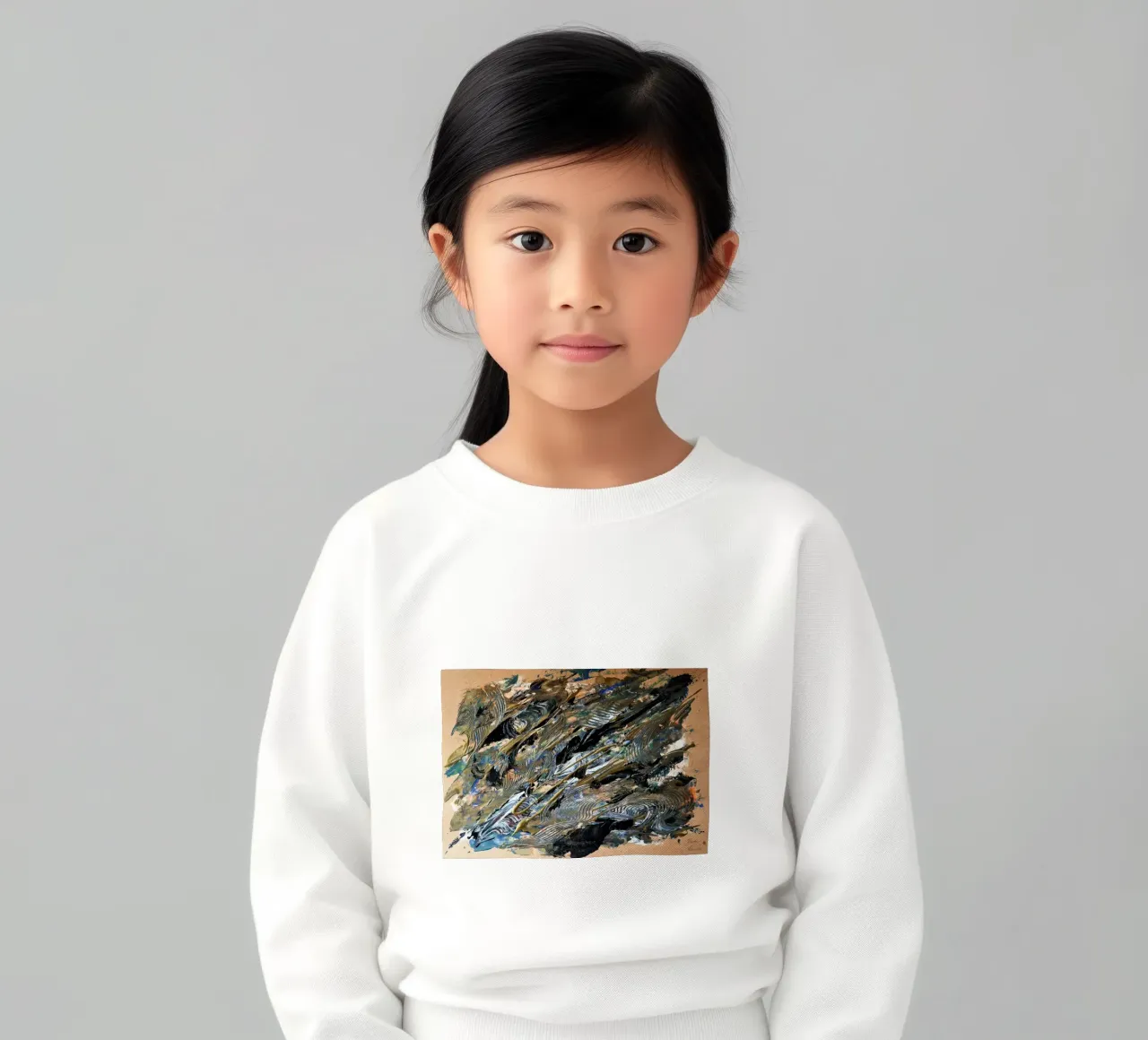 NATURAL STYLE 8 felpa bambino da Thierry Vobmann Abstract painting