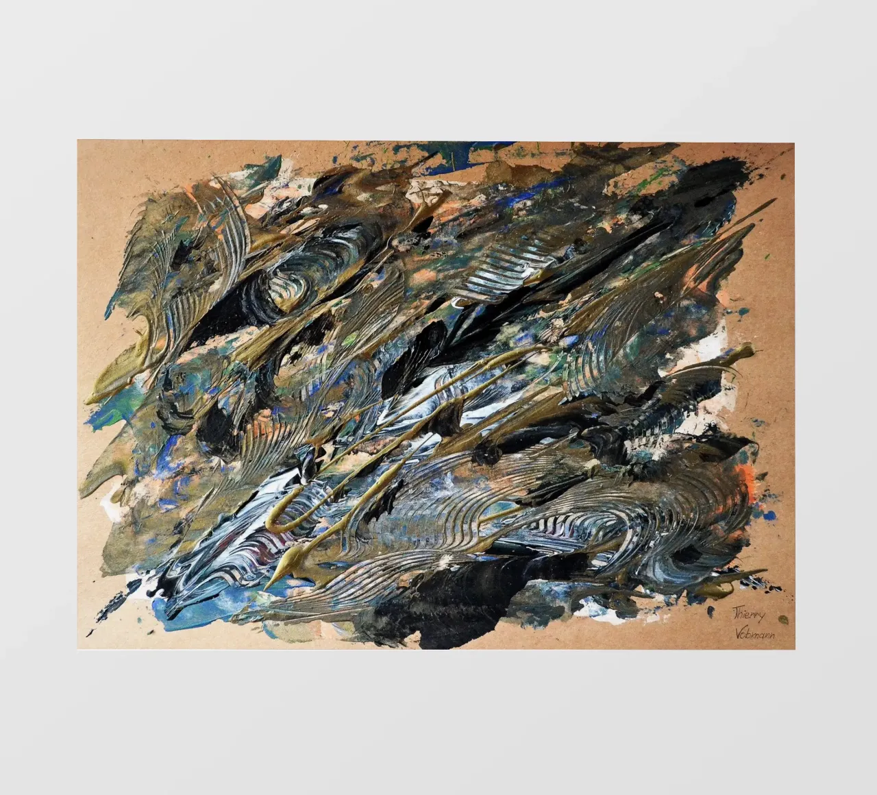 NATURAL STYLE 8 pellicola backlit da Thierry Vobmann Abstract painting