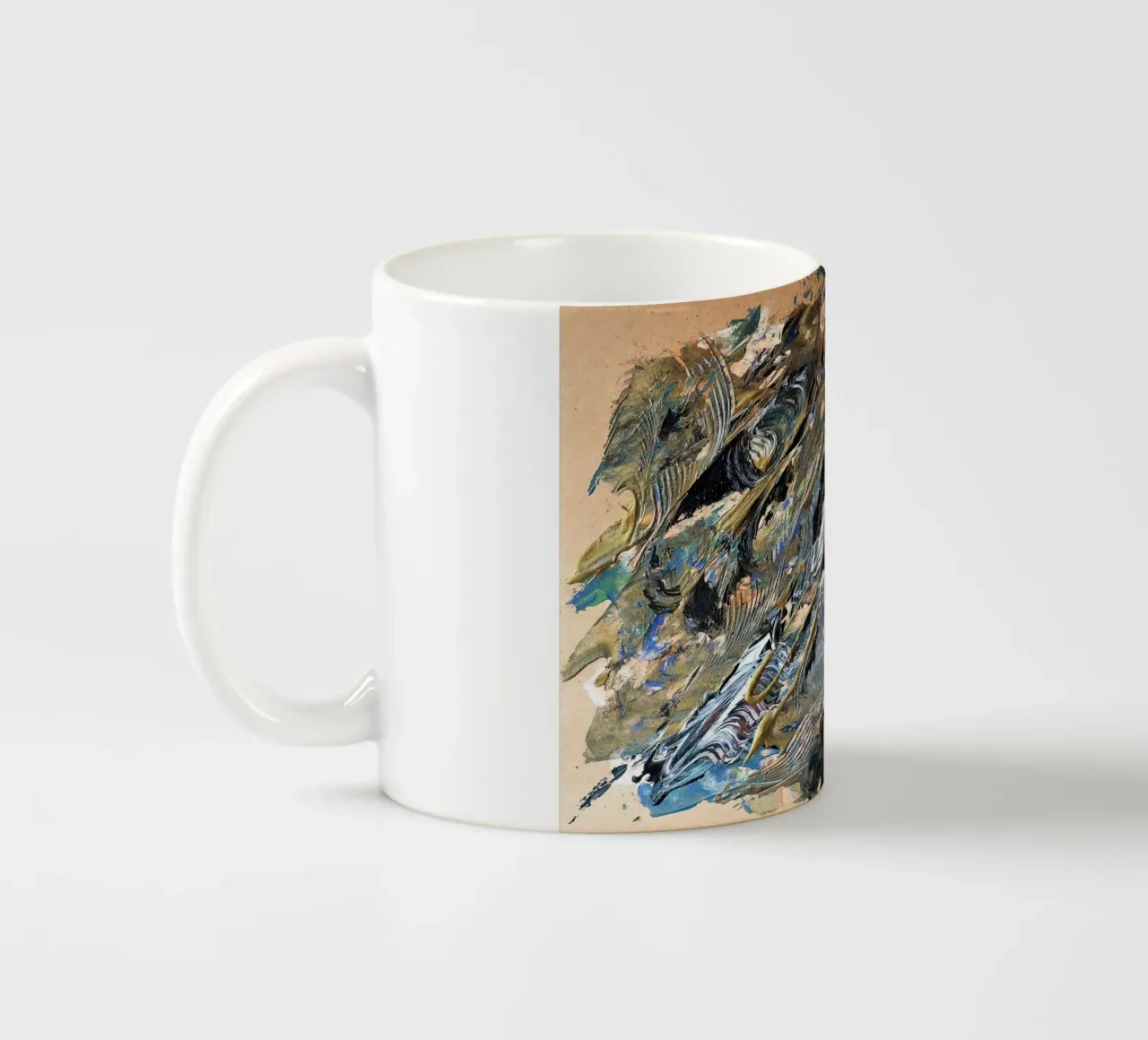 NATURAL STYLE 8 tazza in ceramica da Thierry Vobmann Abstract painting