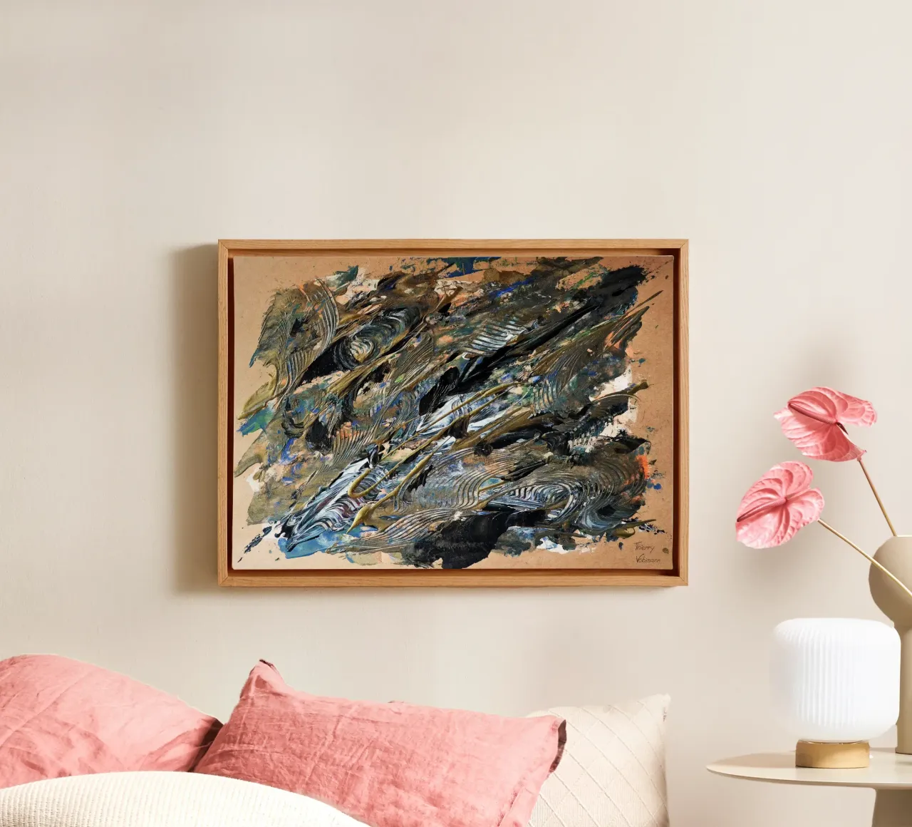 NATURAL STYLE 8 tela con Cornice a cassetta da Thierry Vobmann Abstract painting