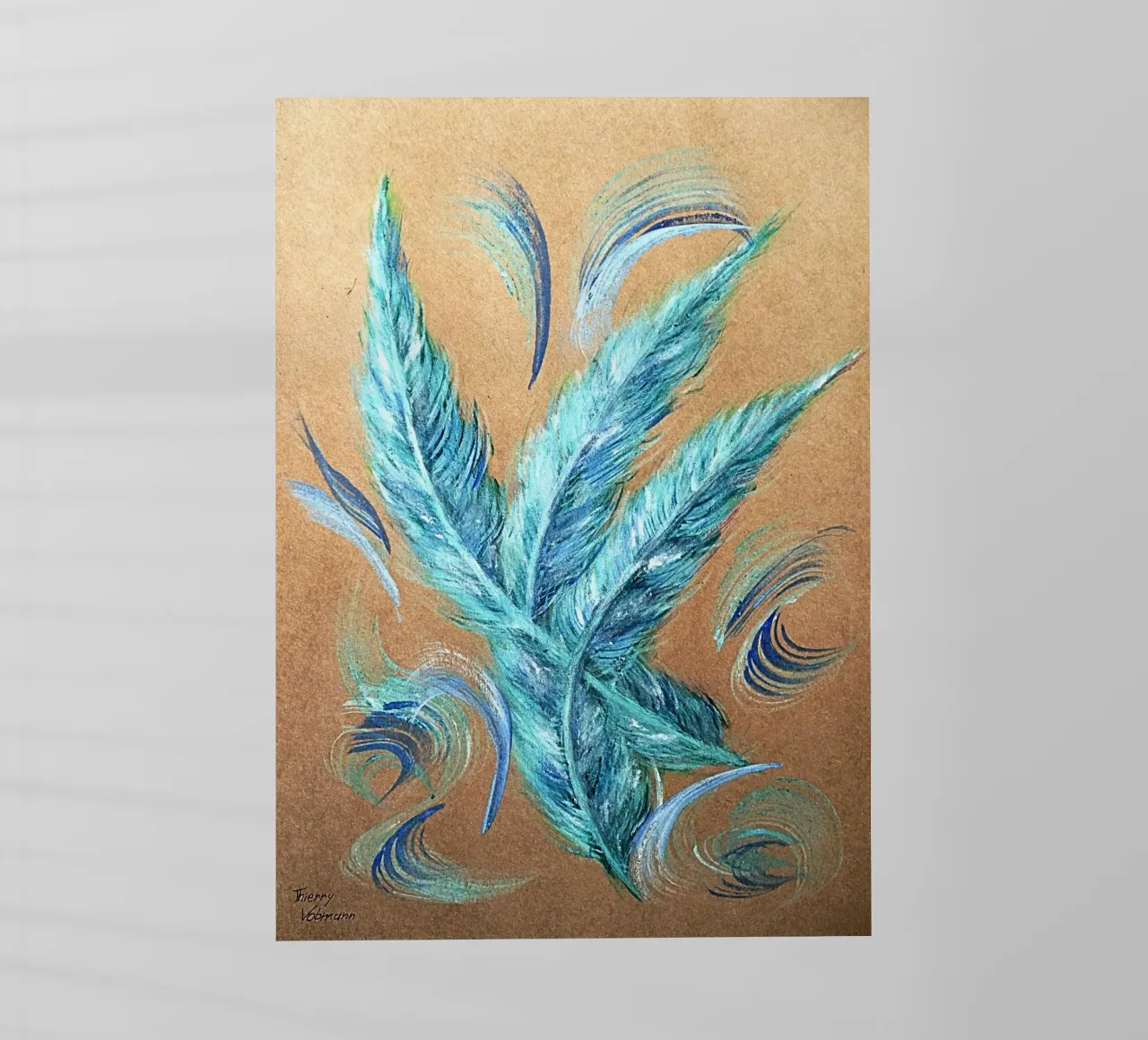 NATURAL STYLE 9 pellicola backlit da Thierry Vobmann Abstract painting