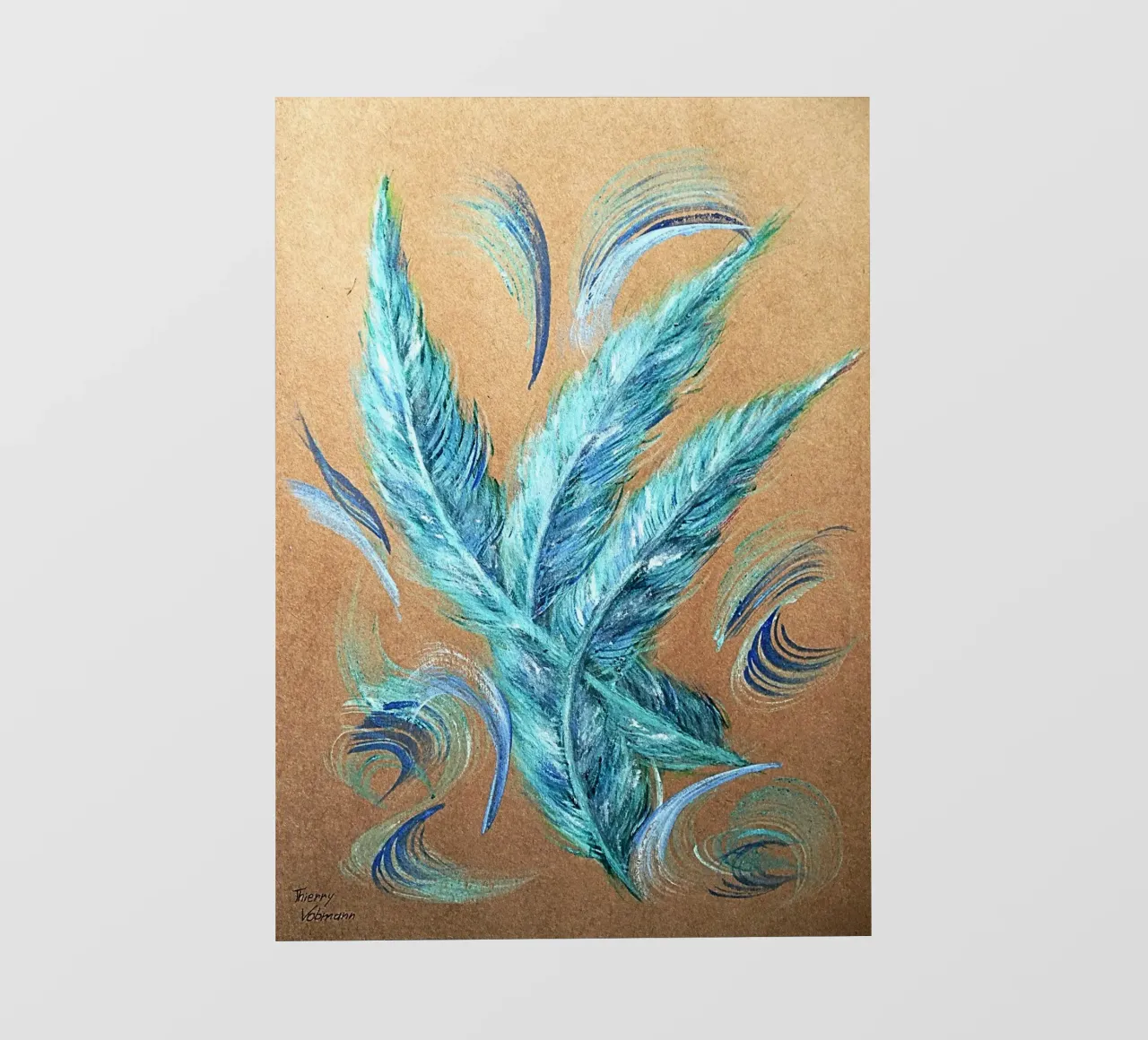 NATURAL STYLE 9 pellicola backlit da Thierry Vobmann Abstract painting