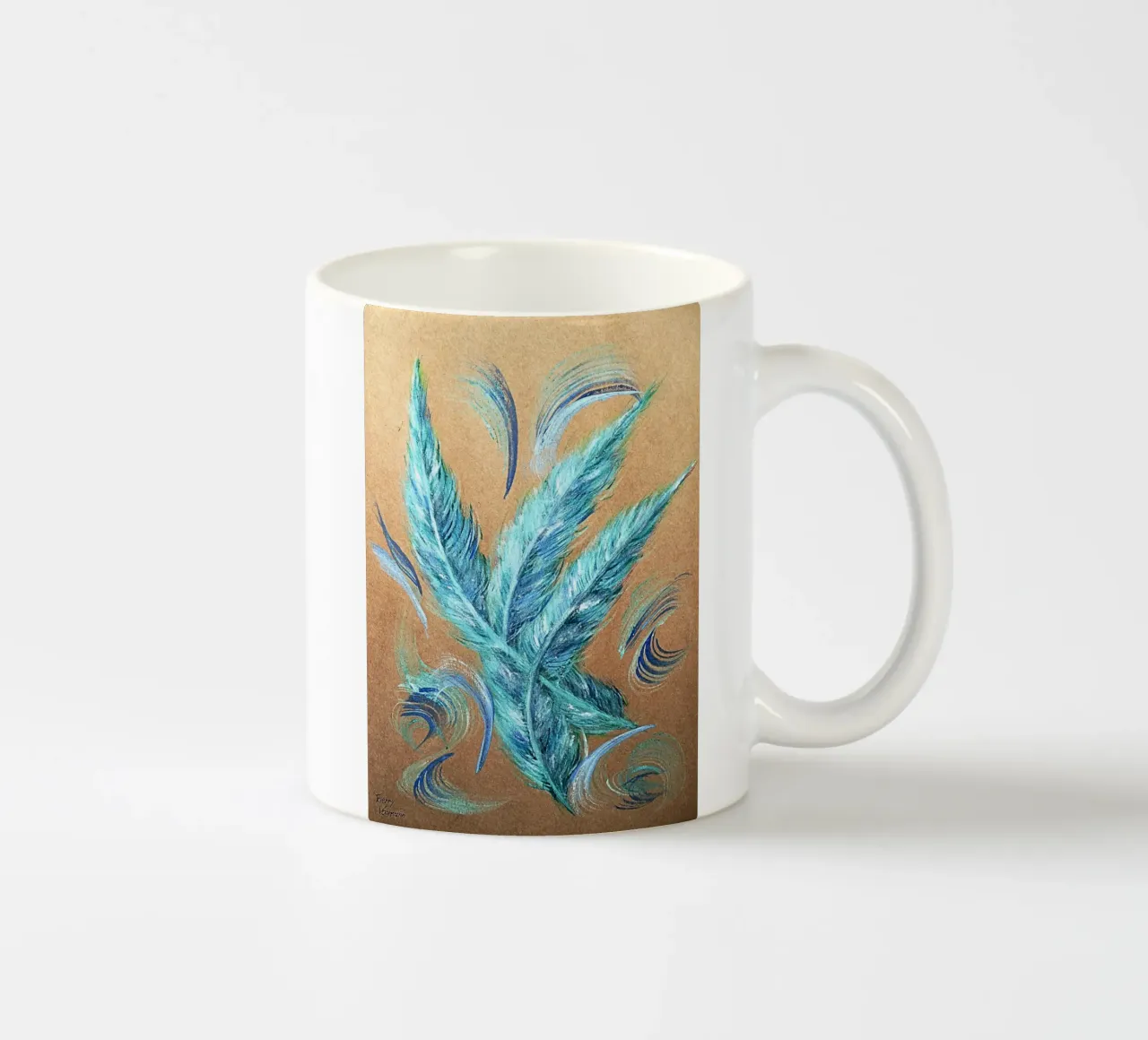 NATURAL STYLE 9 tazza in ceramica da Thierry Vobmann Abstract painting