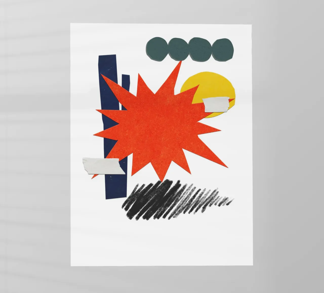 vibrant collage abstract pellicola backlit da ramosashop