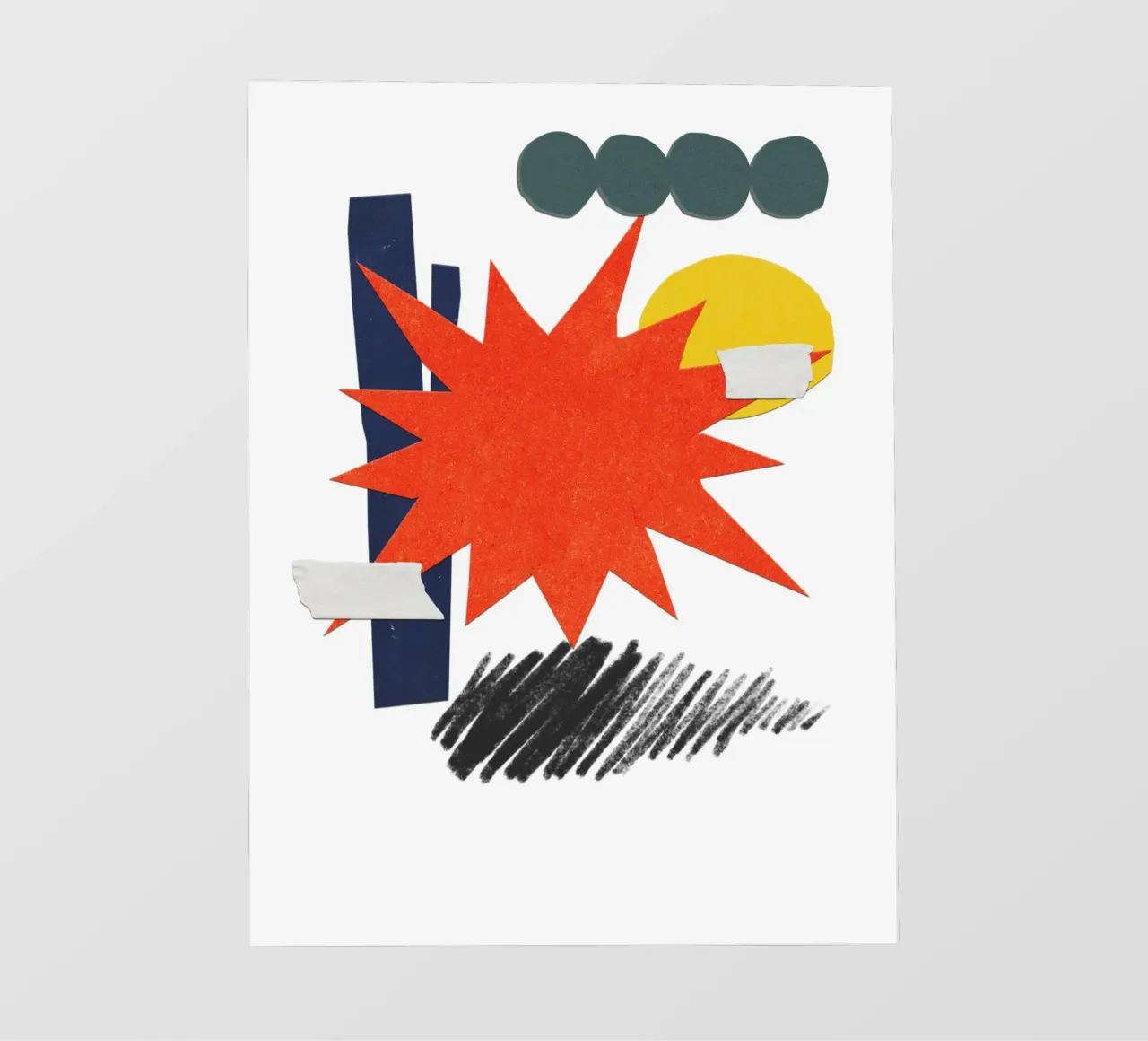 vibrant collage abstract pellicola backlit da ramosashop