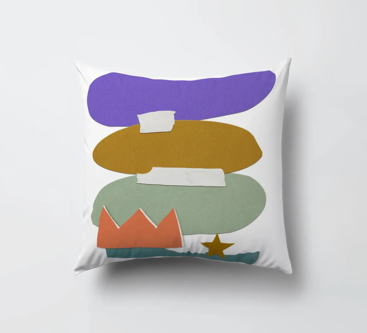 Colorful, irregular shapes cuscino da ramosashop